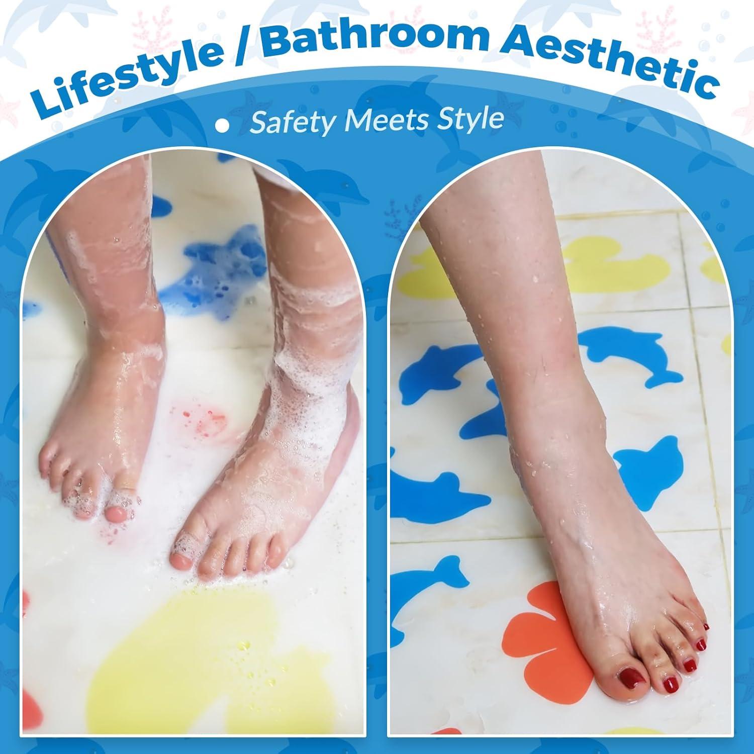 Calcomanías Antideslizantes S&X para Baño - 12 Piezas Delfín