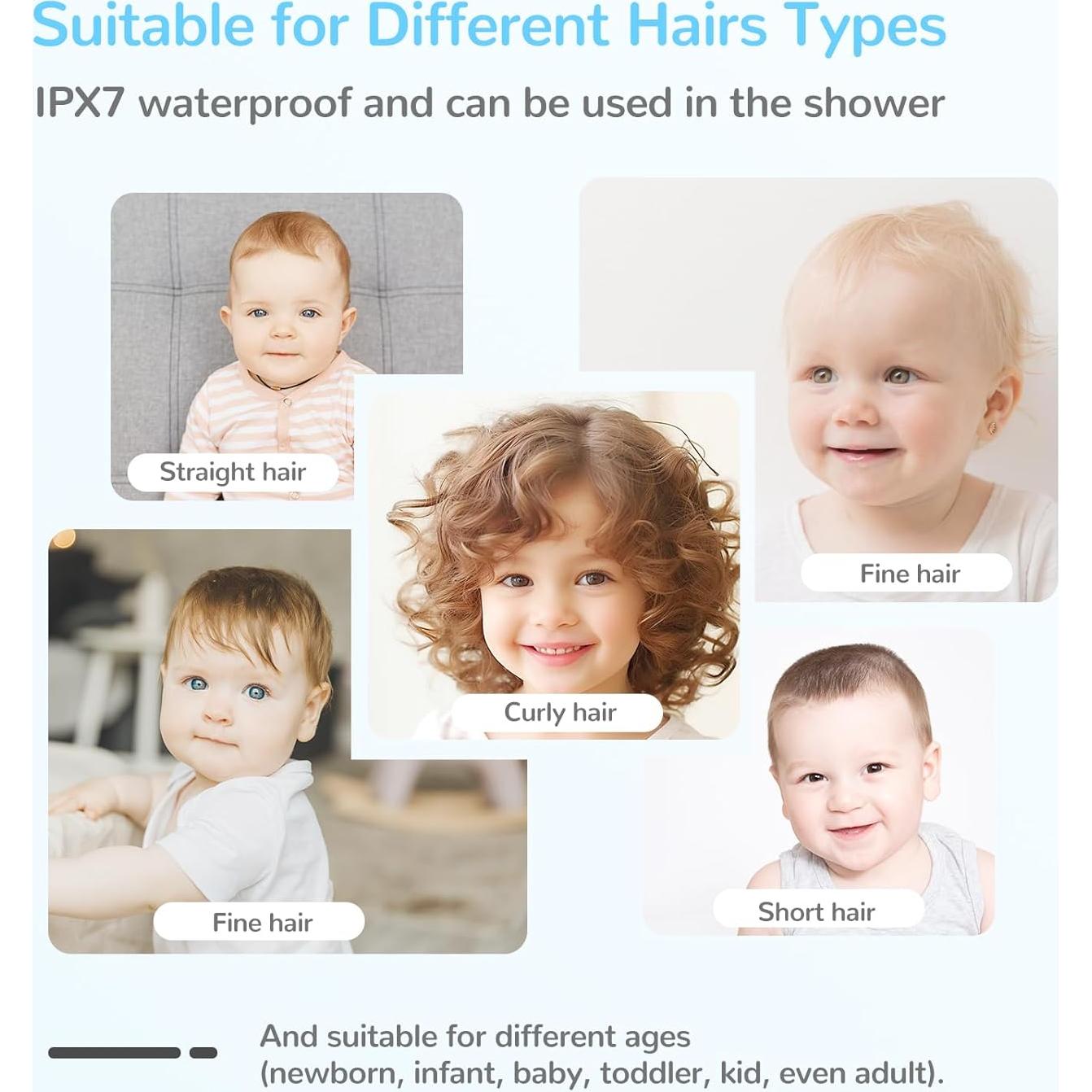 Cortapelos Inalámbrico FERRISA para Bebés con Aspiradora