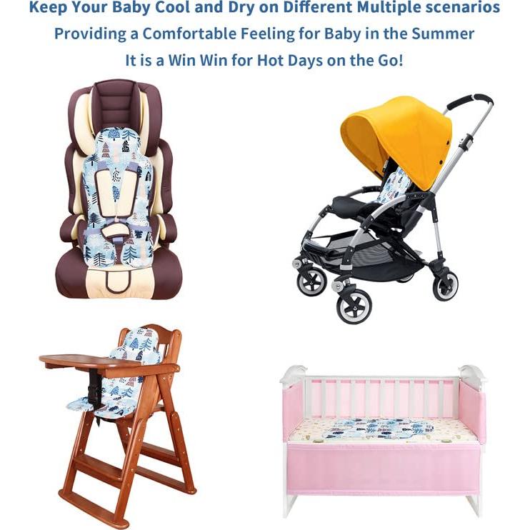 Almohadilla Enfriadora para Asiento de Coche Bebé B-001-Forest