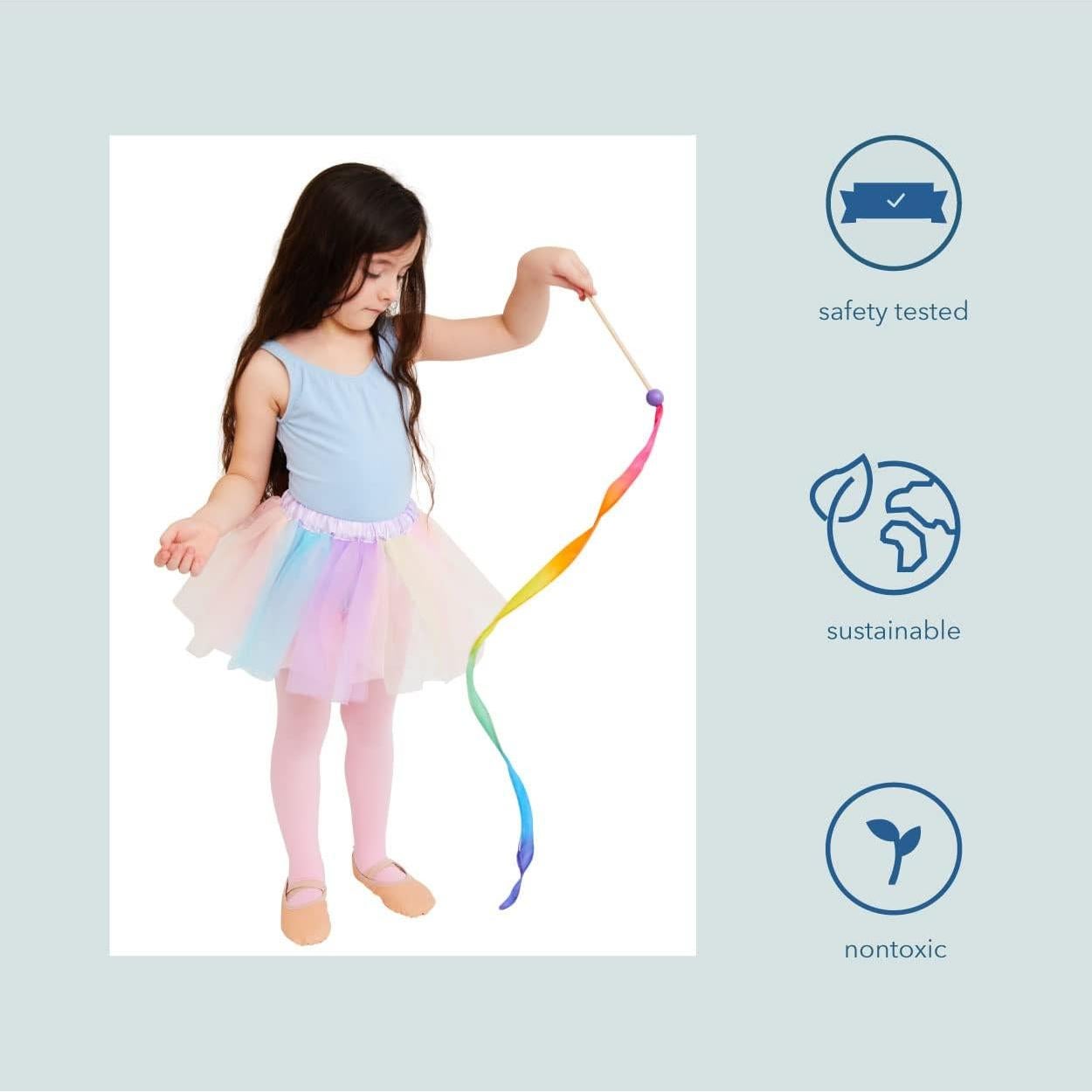 Streamer Arcoíris Mini Sarah's Silks - Varita de Cinta 91 cm