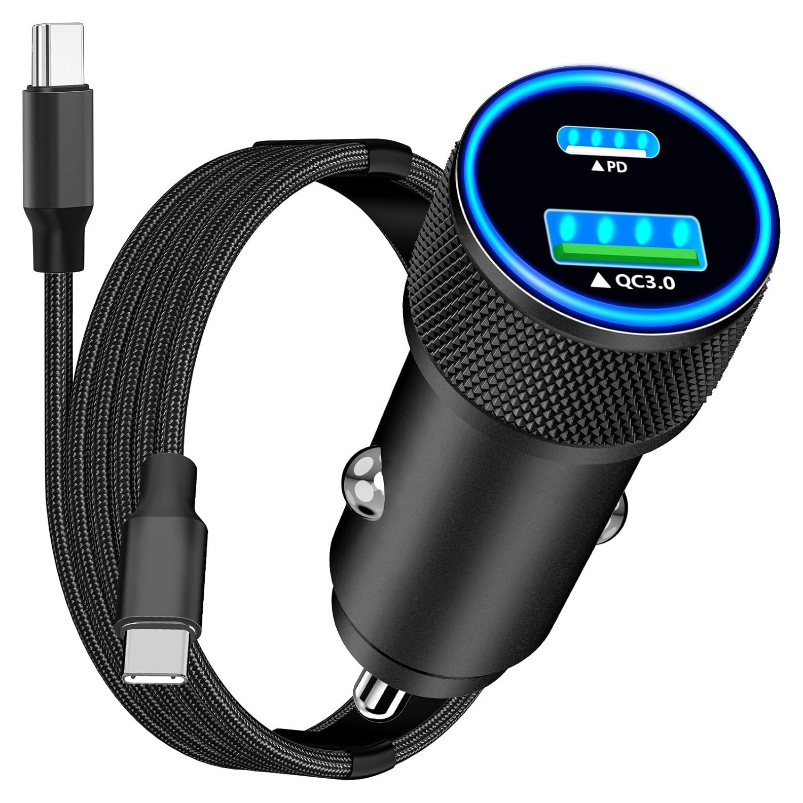 Cargador de Coche Rápido 52.5W Rombica USB-C y USB-A MFi