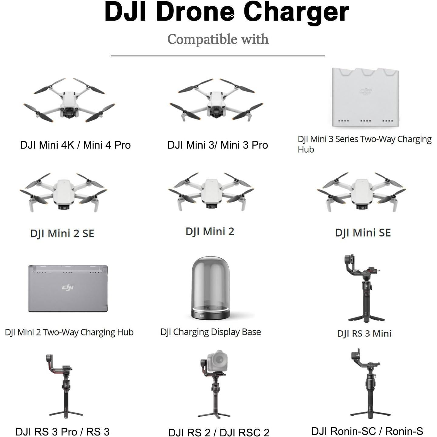 Cargador USB C DJI 30W para Drones Mini 4 Pro, Mini 3 y más
