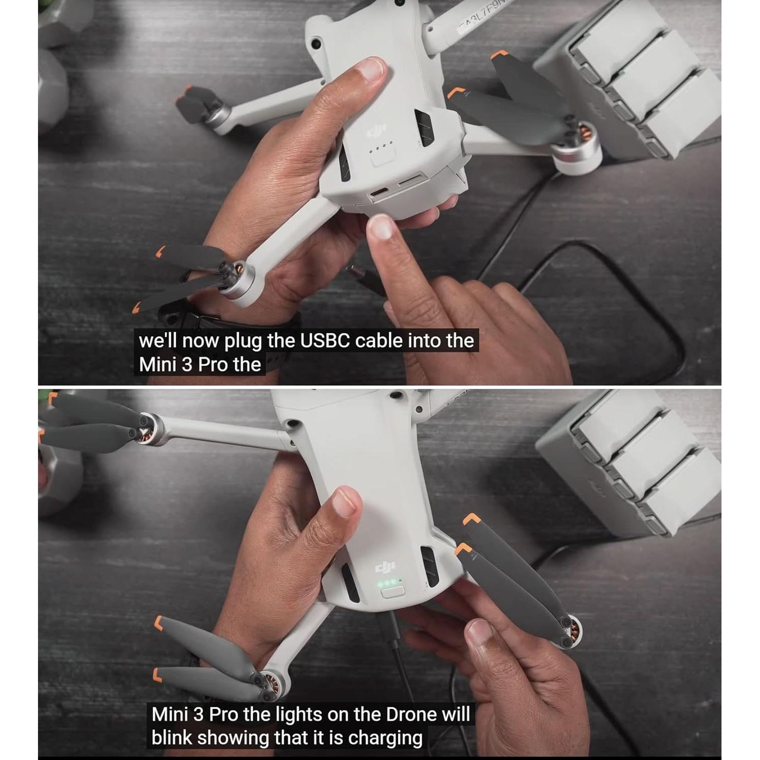 Cargador USB C DJI 30W para Drones Mini 4 Pro, Mini 3 y más