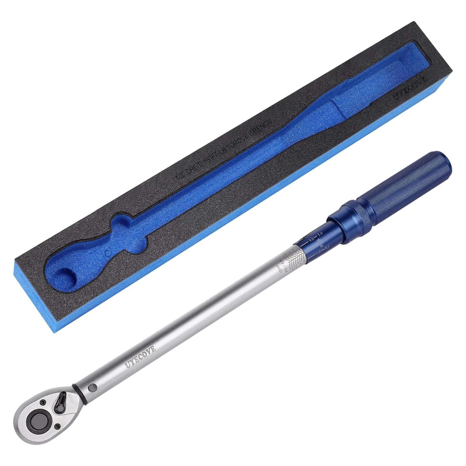 Llave de Torque UYECOVE 1/2" 10-160FT.LB / 13.6-217N.M con Bandeja