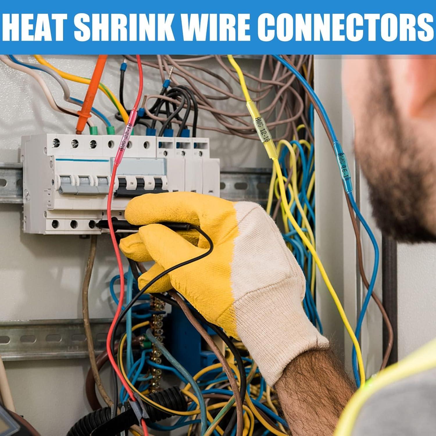 Kit de Conectores de Cable Termoretráctiles Camtek 525PCS 16-14 AWG