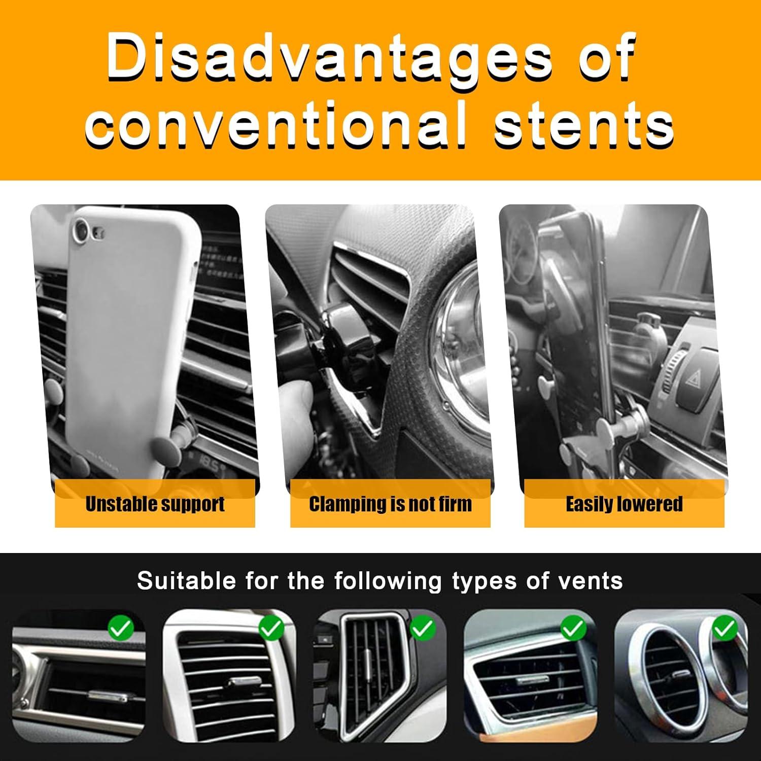 Soporte para Teléfono de Coche Sunvie Invisible Rotatable