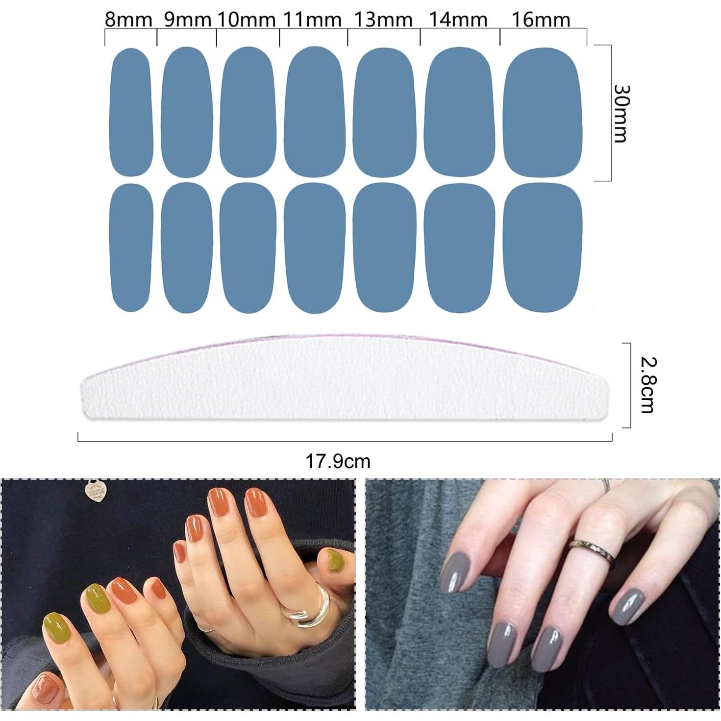 20 Hojas Tiras de Esmalte de Uñas YECIRALA 280 Piezas