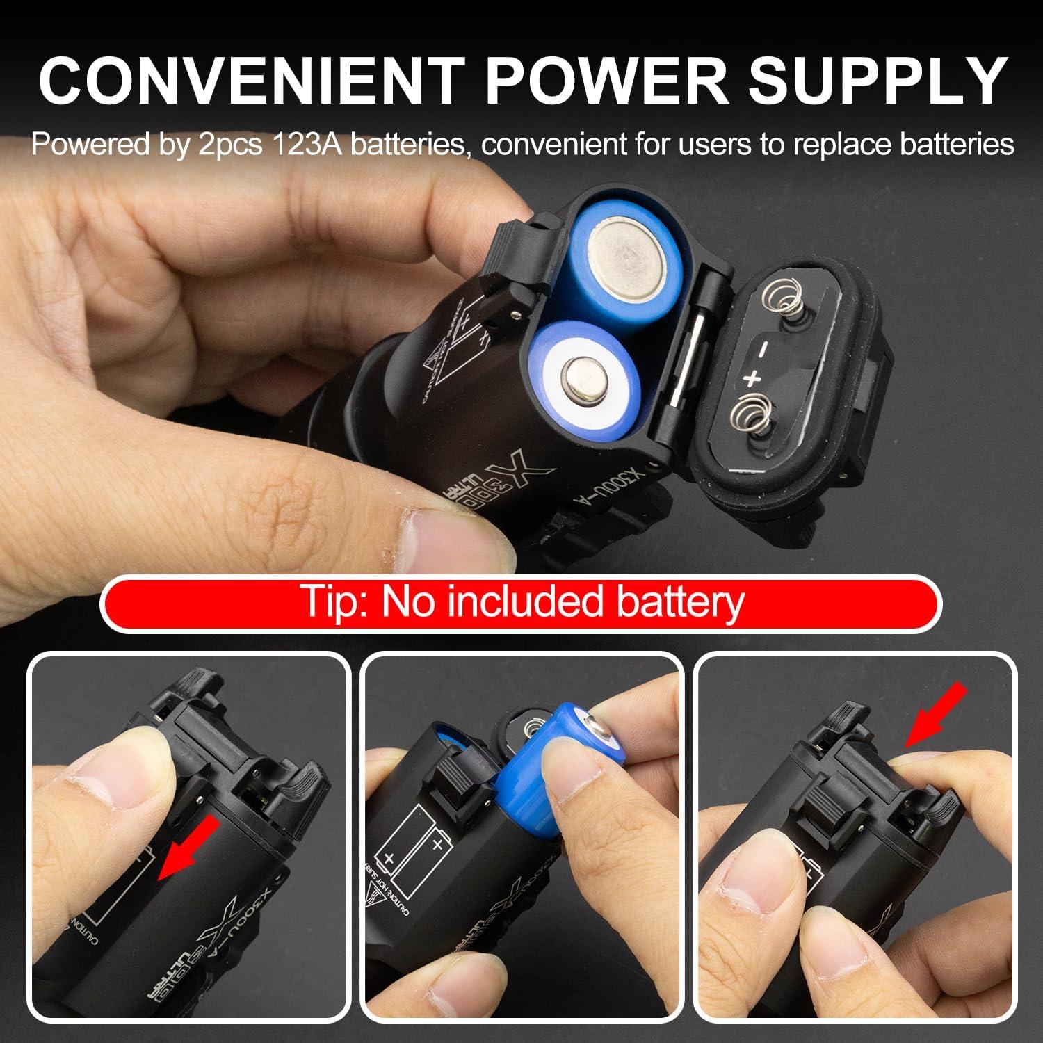 Linterna Táctica LED Zhongren X300-A 800 Lúmenes para Pistola