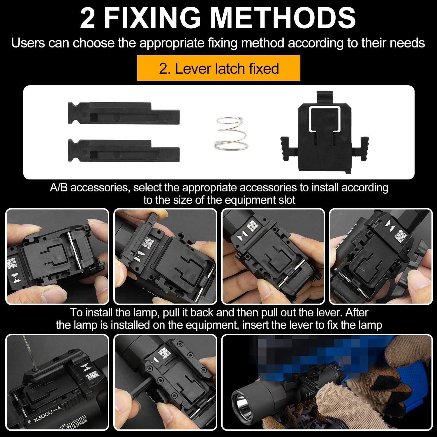 Linterna Táctica LED Zhongren X300-A 800 Lúmenes para Pistola