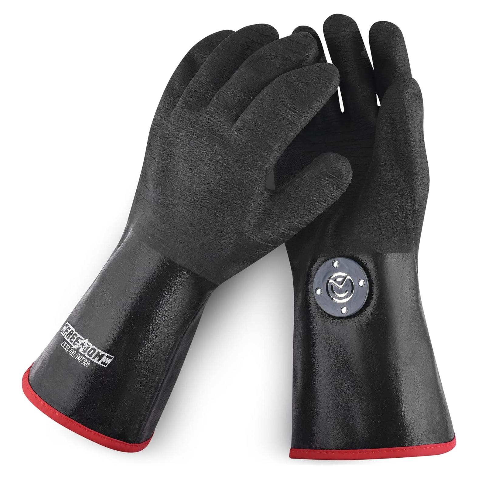 Guantes BBQ MagneCHEF Neopreno 14" Resistencia 500°C