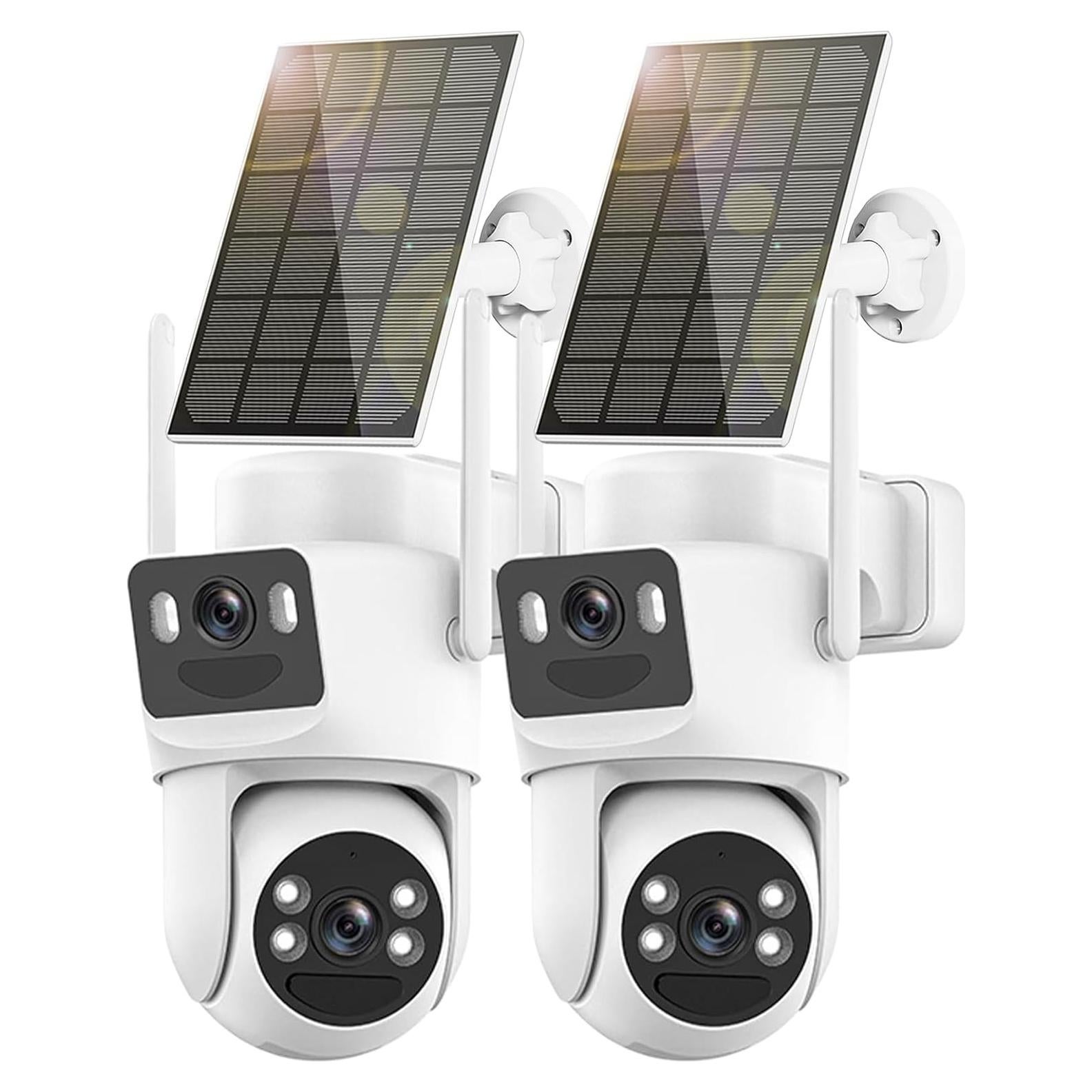 Cámara de Seguridad Solar Inalámbrica Kurain 6MP Doble Lente