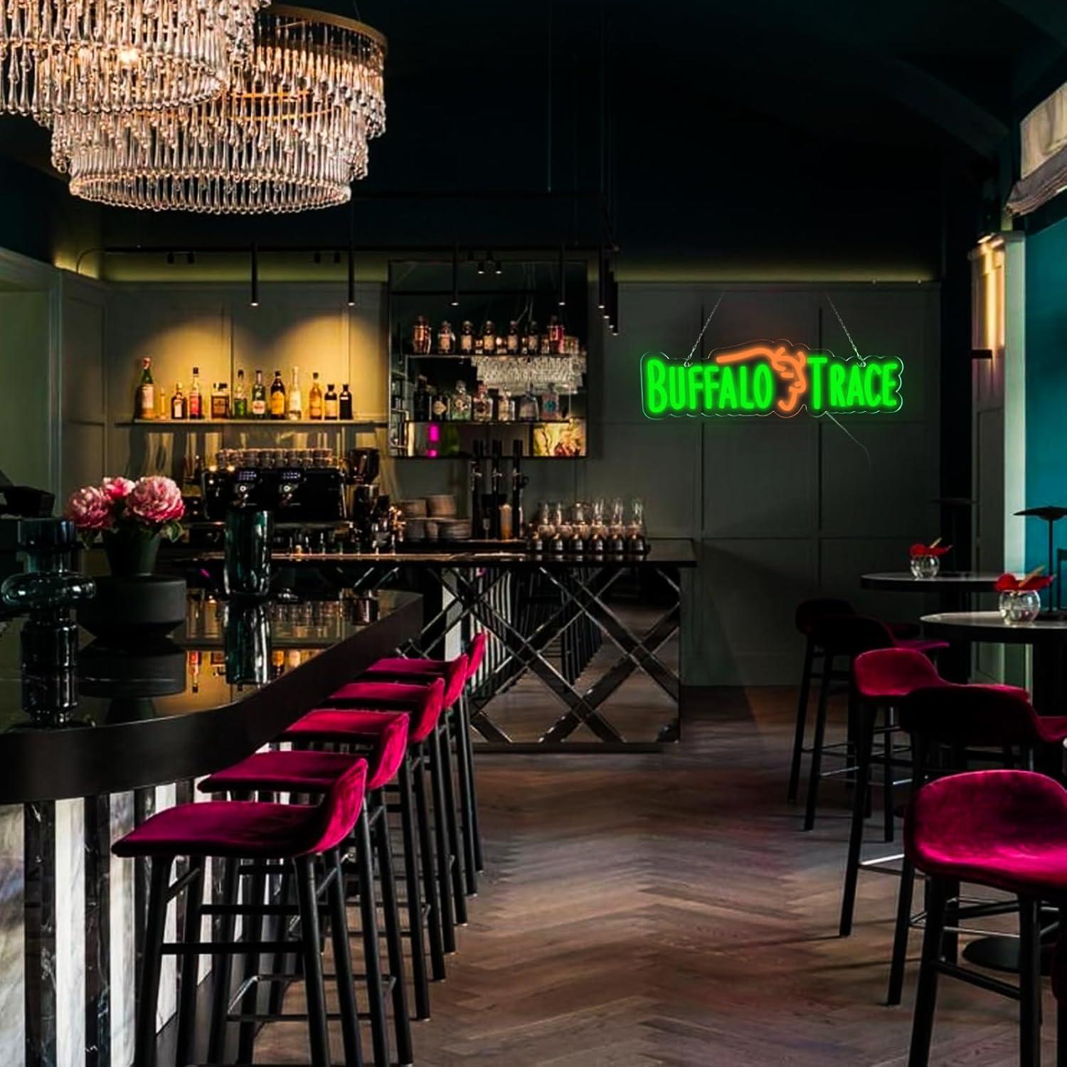 Luz de Neón LED WonderfulLife Buffalo 41x12 cm para Bar