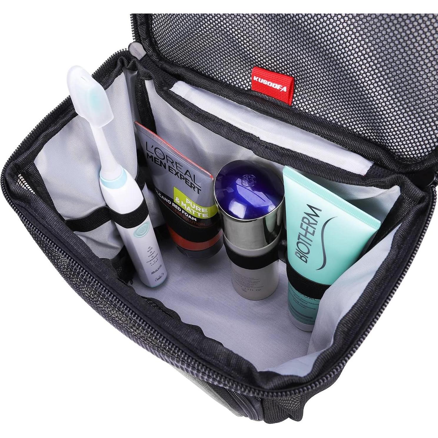 Caddy de Ducha KUSOOFA Gris 11L Portátil con Gancho Colgante