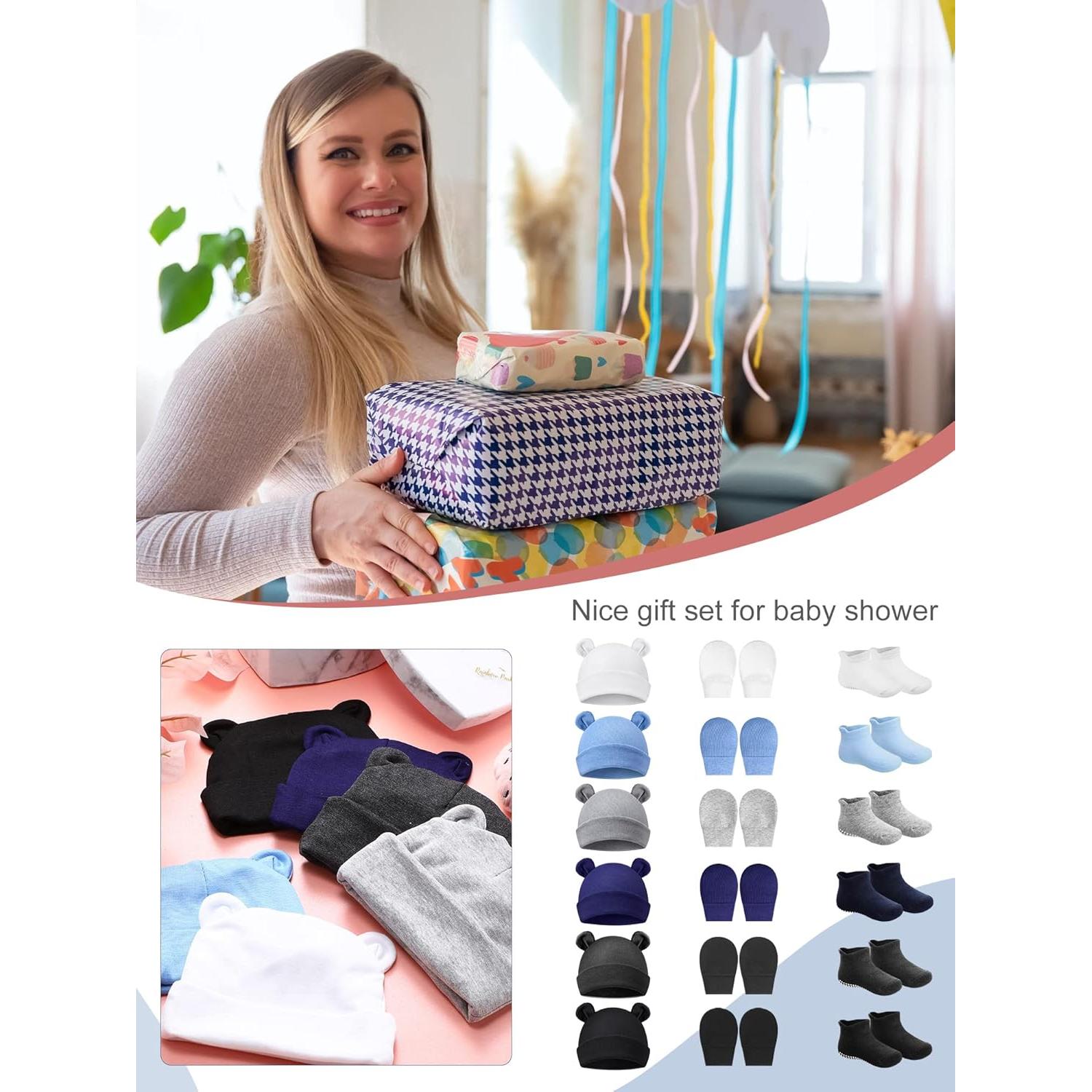 Conjunto de gorro, manoplas y calcetines Geyoga 0-6 meses