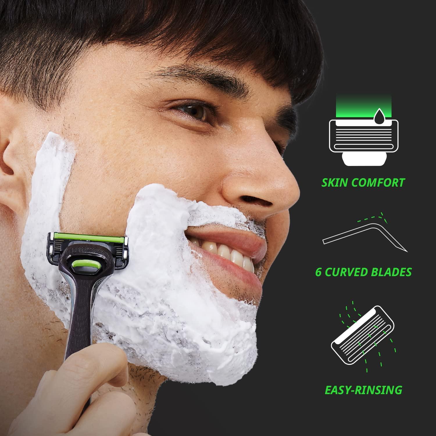 Dorco Pace 6 Pro - Sistema de Afeitado 6 Cuchillas - Recarga 12 Unidades