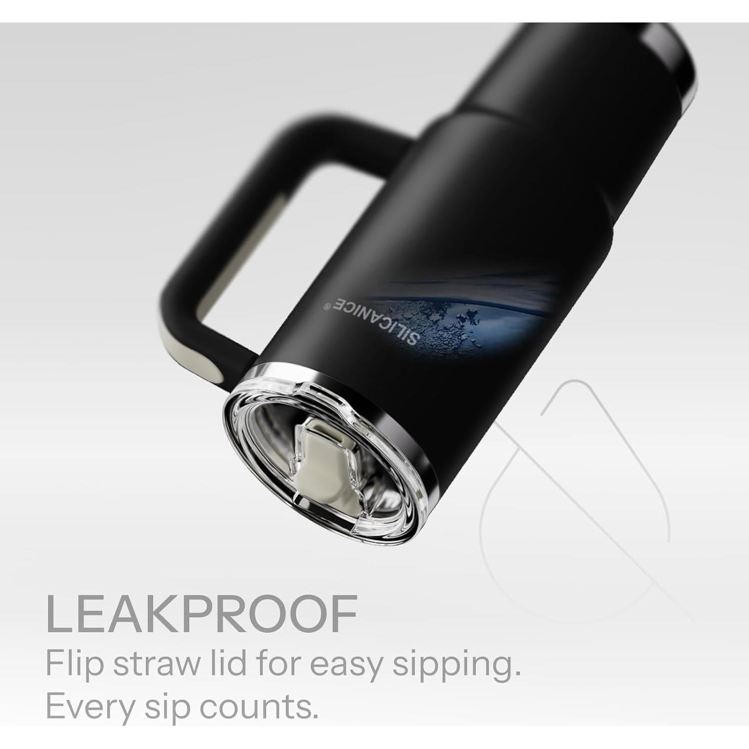 Botella de Agua SILICANICE 30 oz Acero Inoxidable Aislada