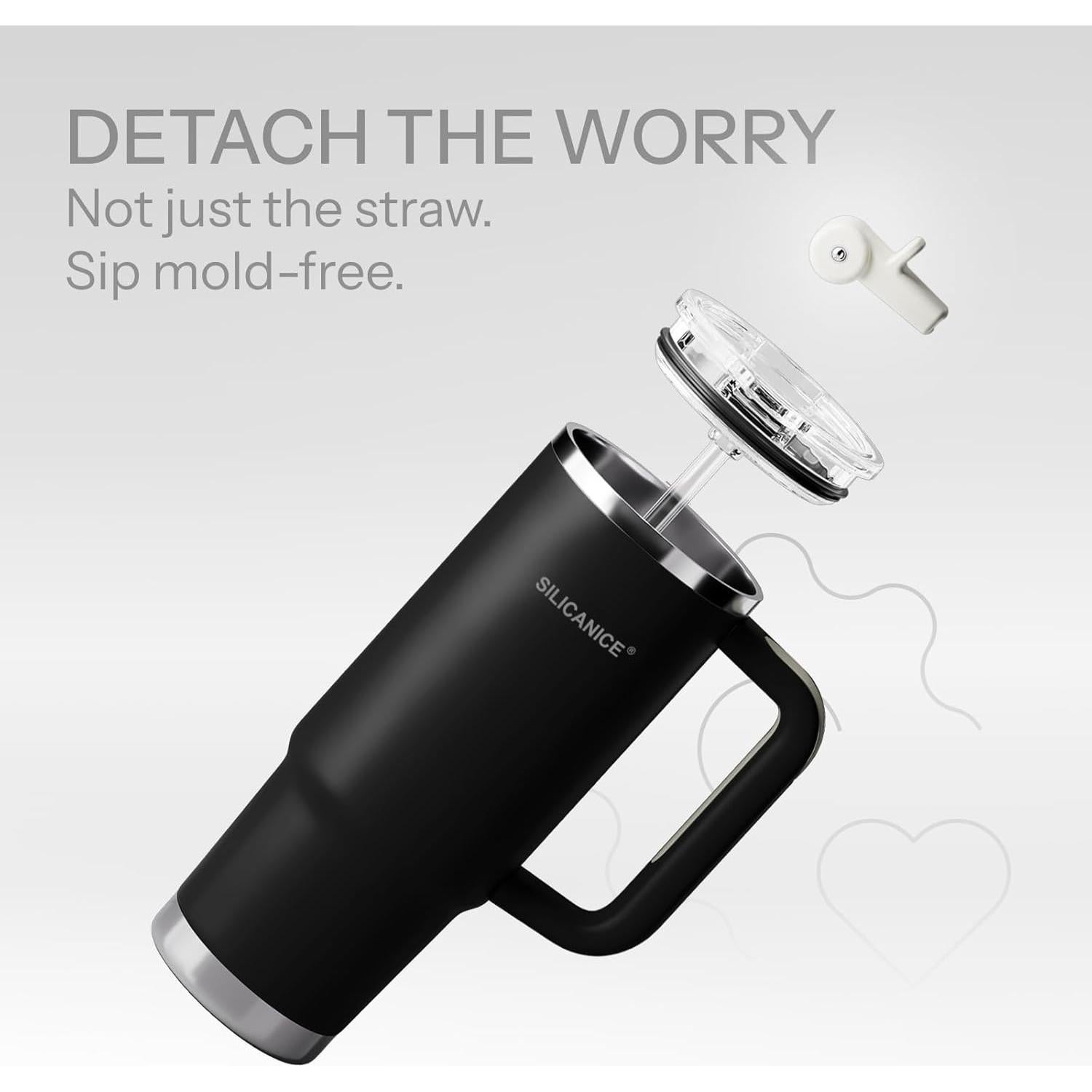 Botella de Agua SILICANICE 30 oz Acero Inoxidable Aislada