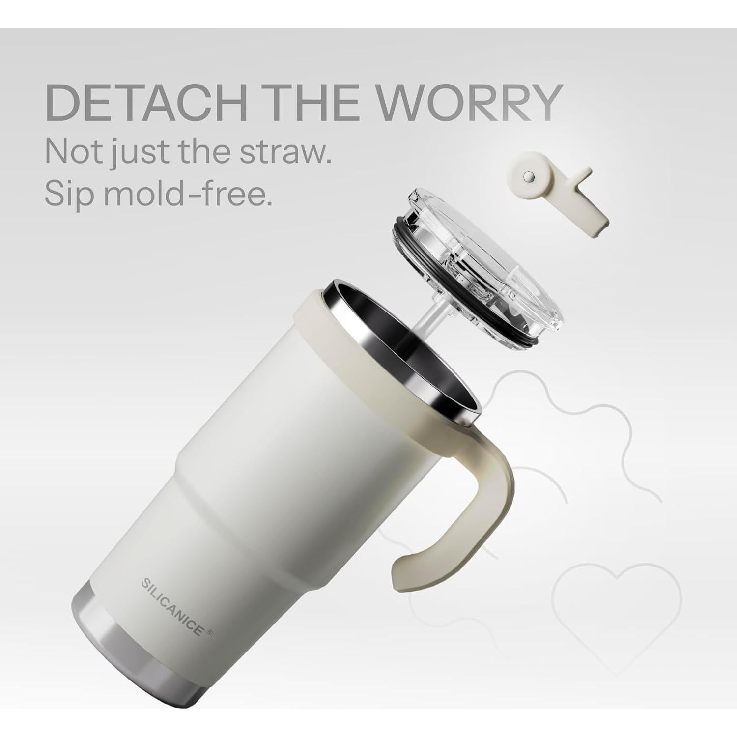 Botella de Agua SILICANICE 24 oz Acero Inoxidable Aislada