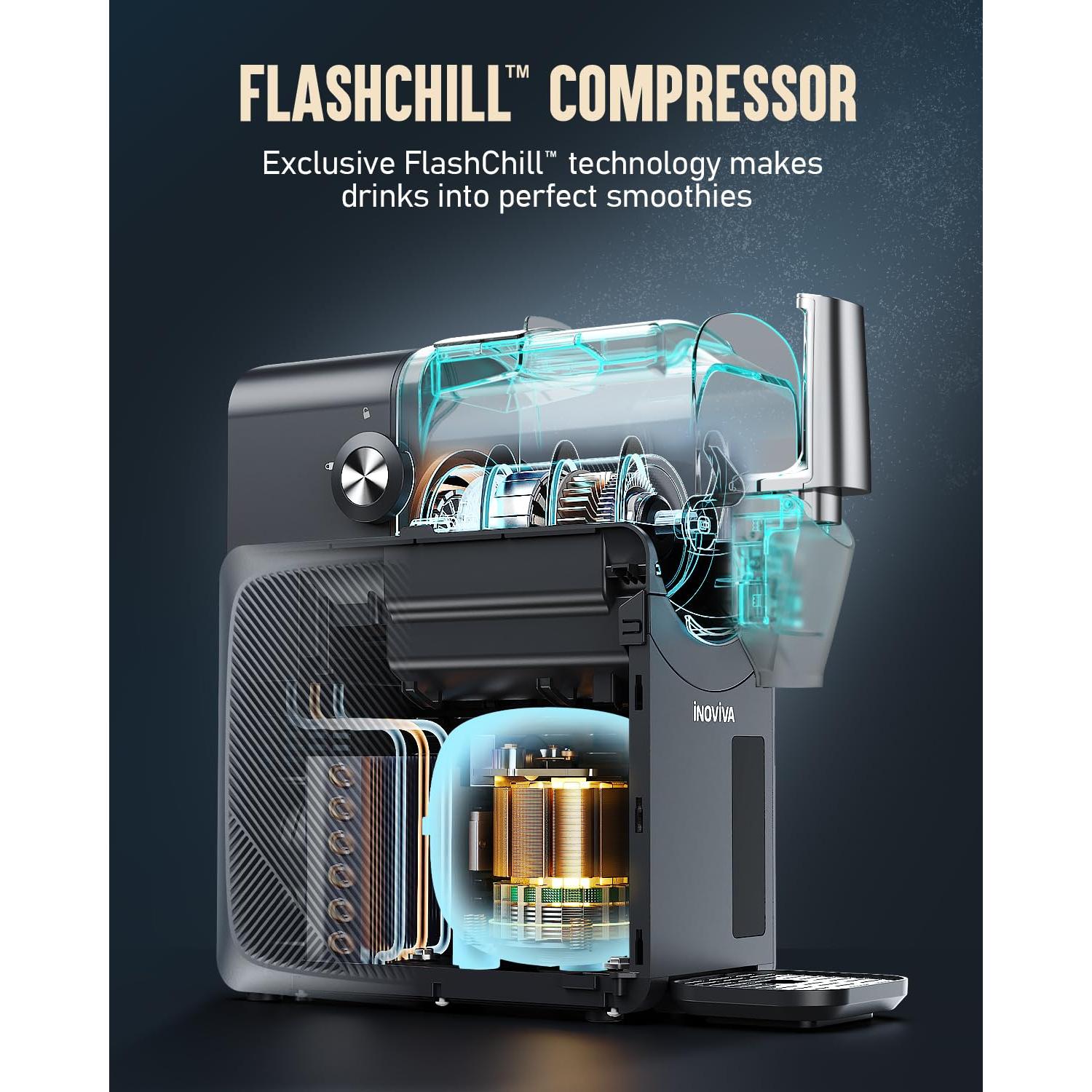 Máquina de Slushie INOVIVA 68 oz con Autolimpieza y 5 Modos