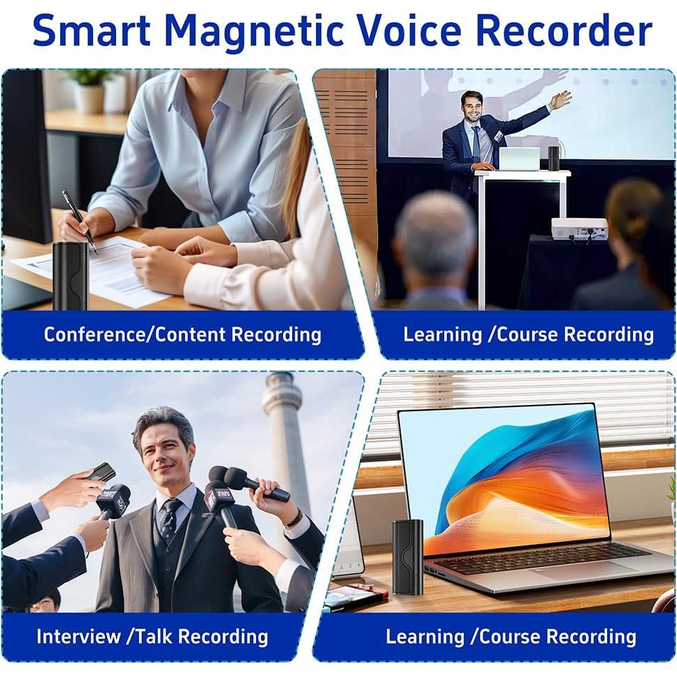 Grabadora de Voz KeenPlus DVR-8818 64GB con Micrófono Estéreo