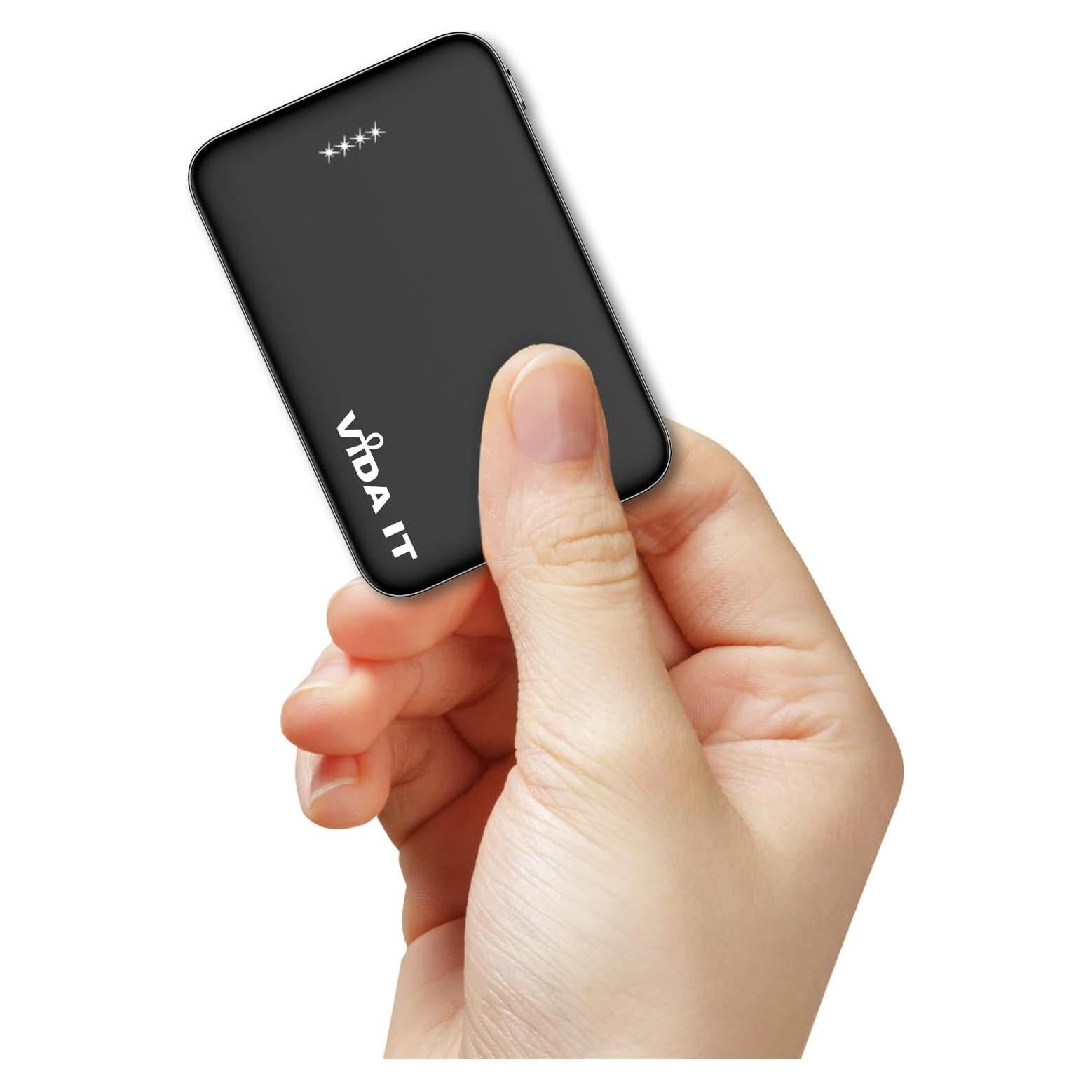 Cargador Portátil Vida IT vPow 5000mAh Doble USB Mini