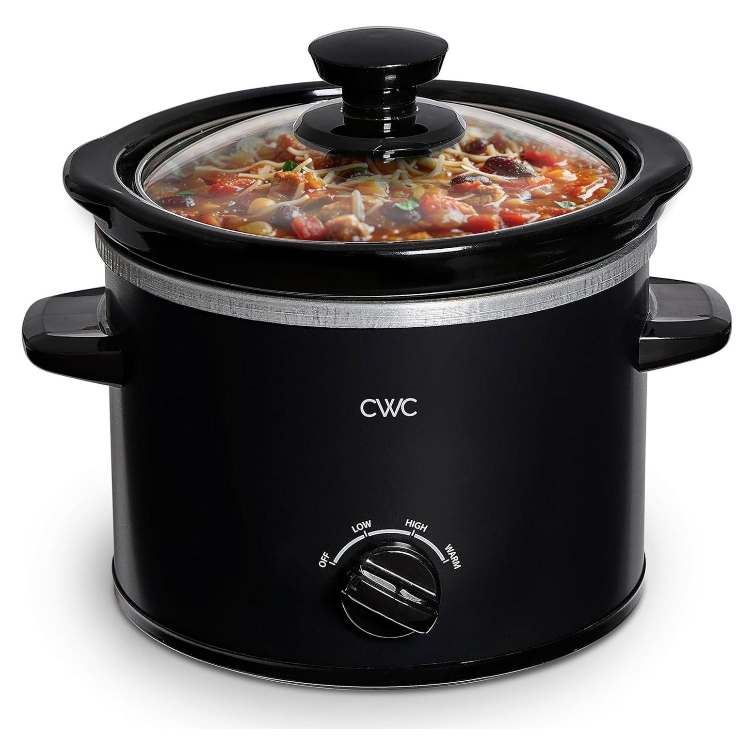 Olla de Cocción Lenta COOK WITH COLOR 2QT Negra Cerámica