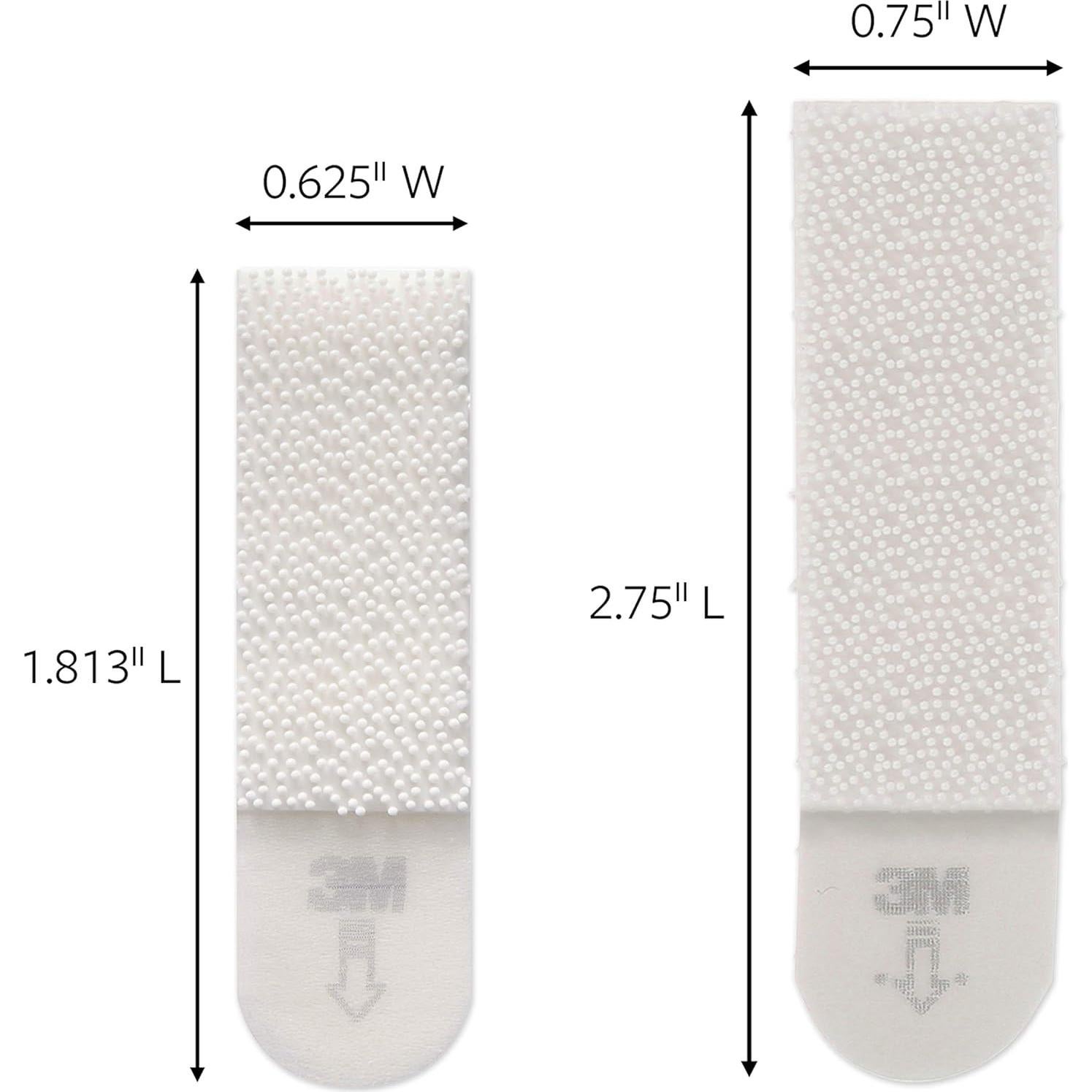 Tiras Adhesivas para Colgar Imágenes Command, 12 Pares, Blanco