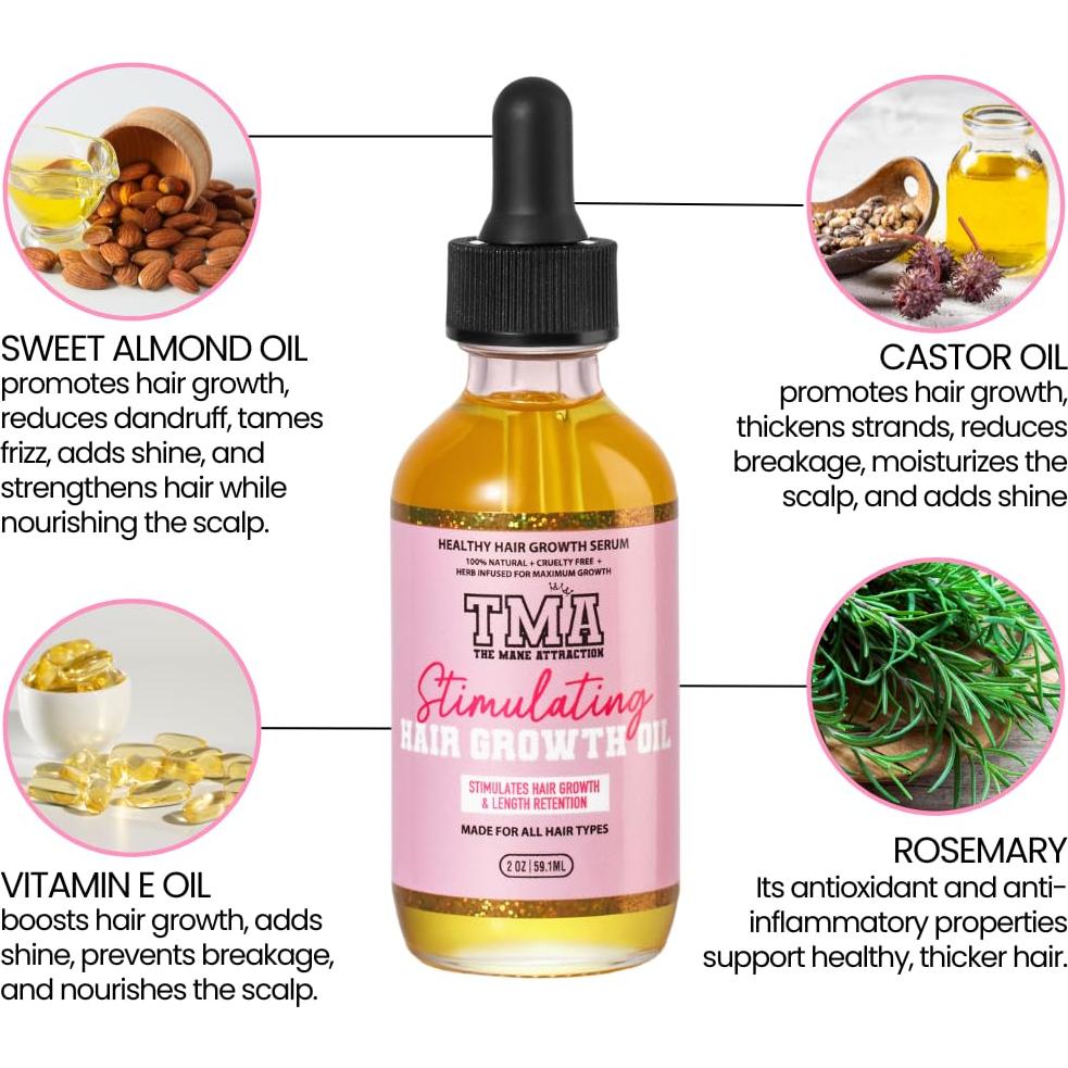 Aceite para el Cabello The Mane Attraction 59ml - Crecimiento y Hidratación