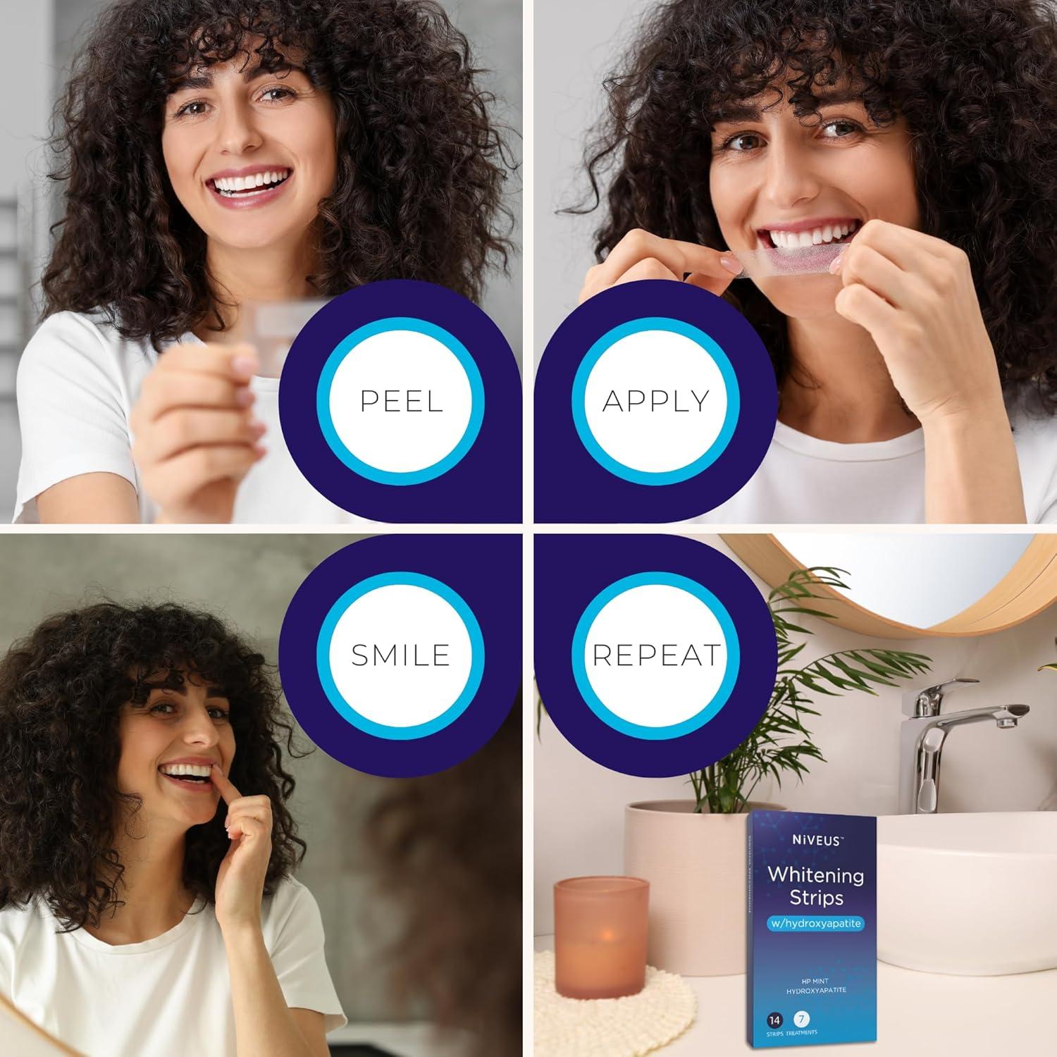 Tiras Blanqueadoras Niveus - 14 Tiras con 9% Peróxido