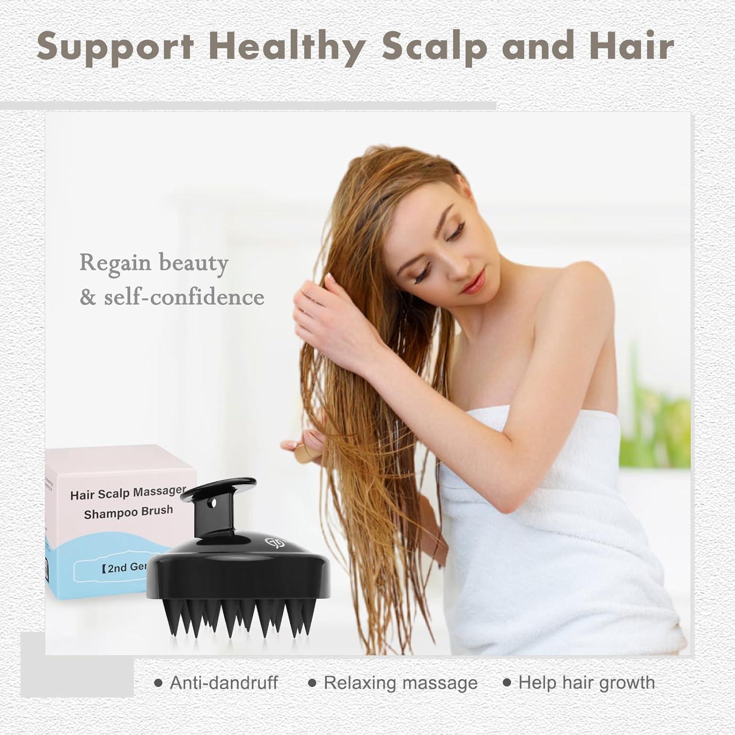 Masajeador de Cuero Cabelludo FREATECH FR3002D Negro