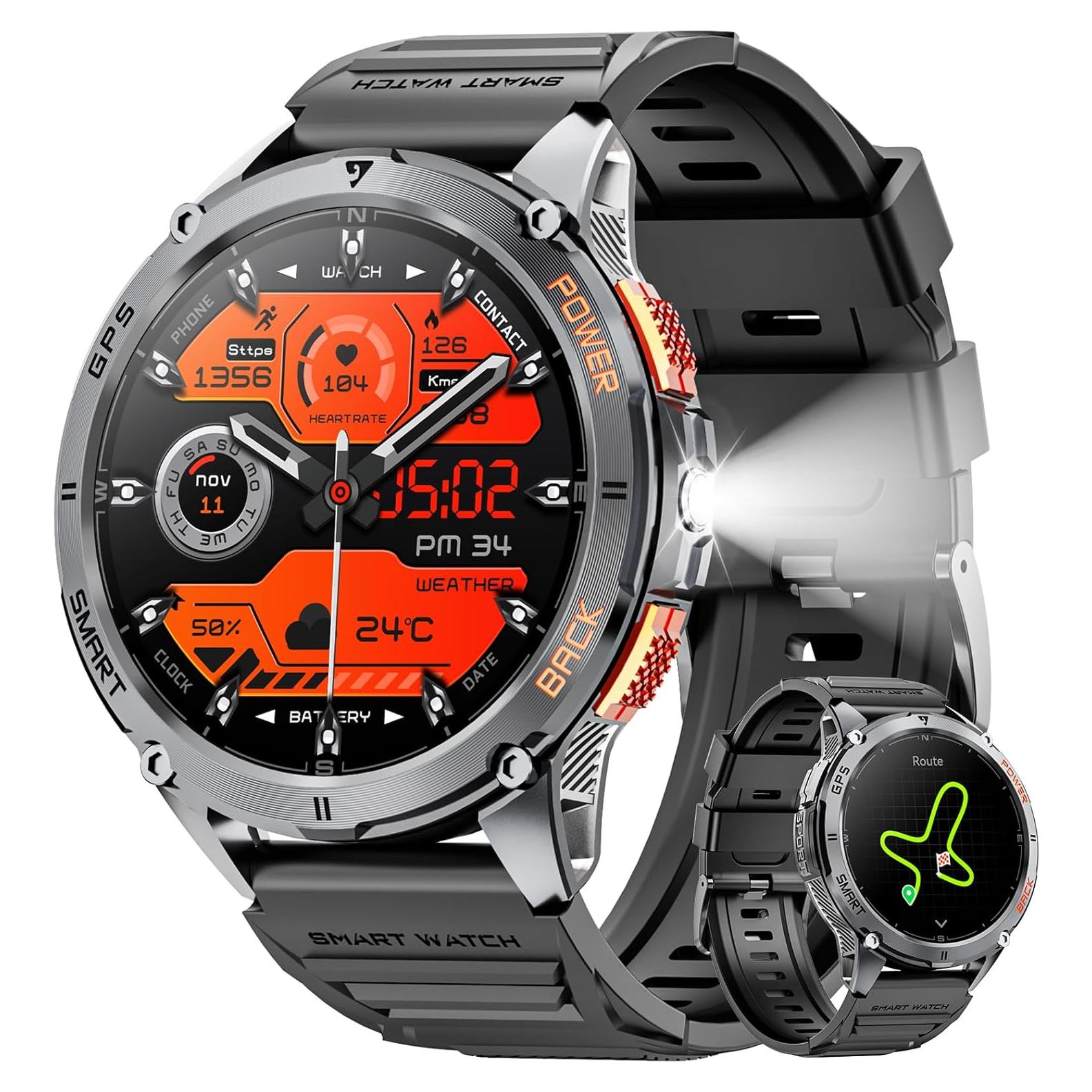 Reloj Inteligente Militar Joautrial con GPS y Llamadas Bluetooth