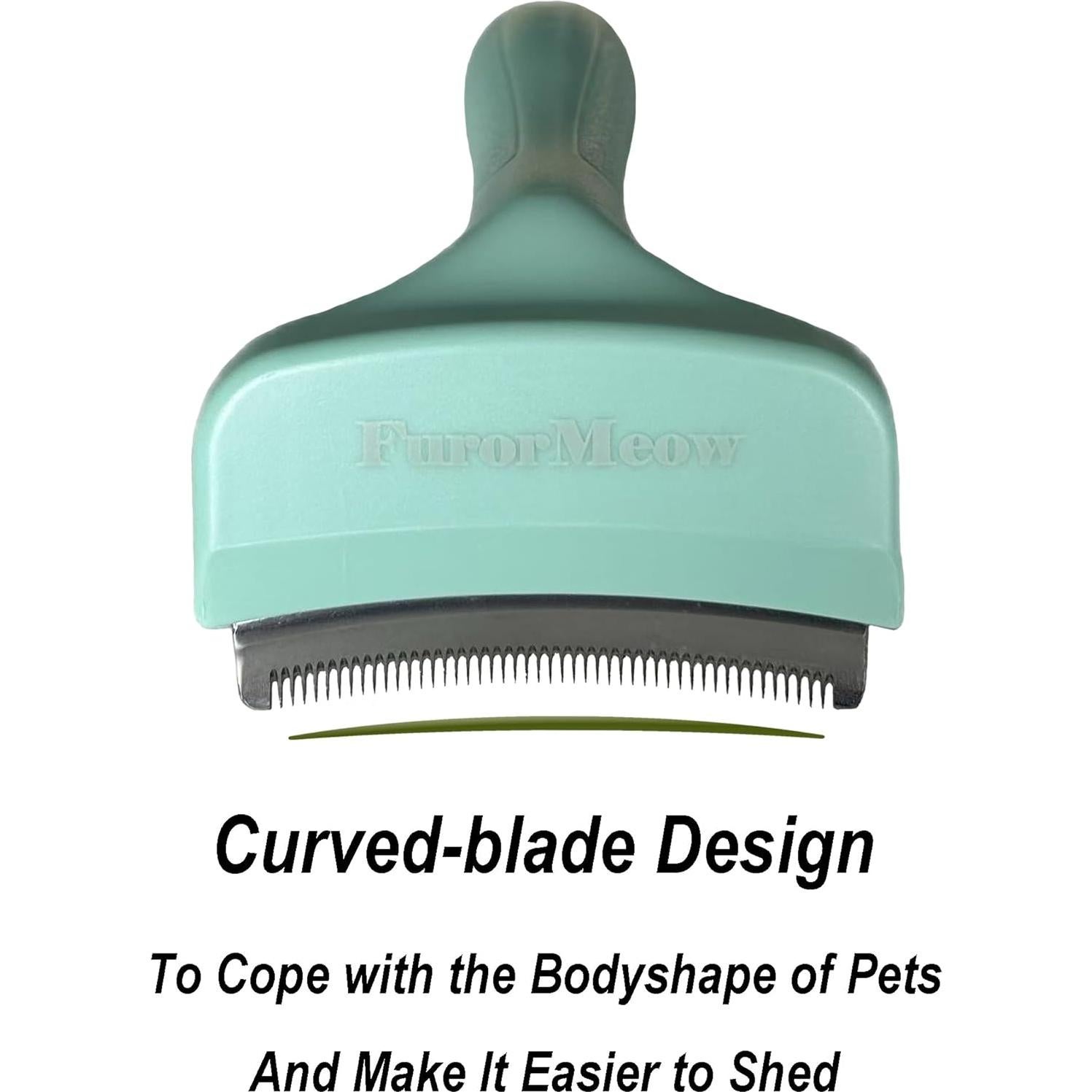 Cepillo deshedding para mascotas Haigele pequeño verde