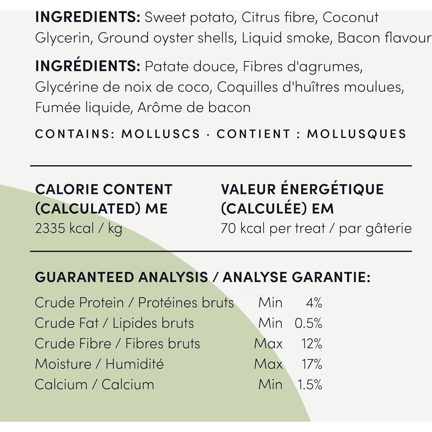 Golosinas Dentales para Perros Crumps' Naturals Tocino 10 Unidades
