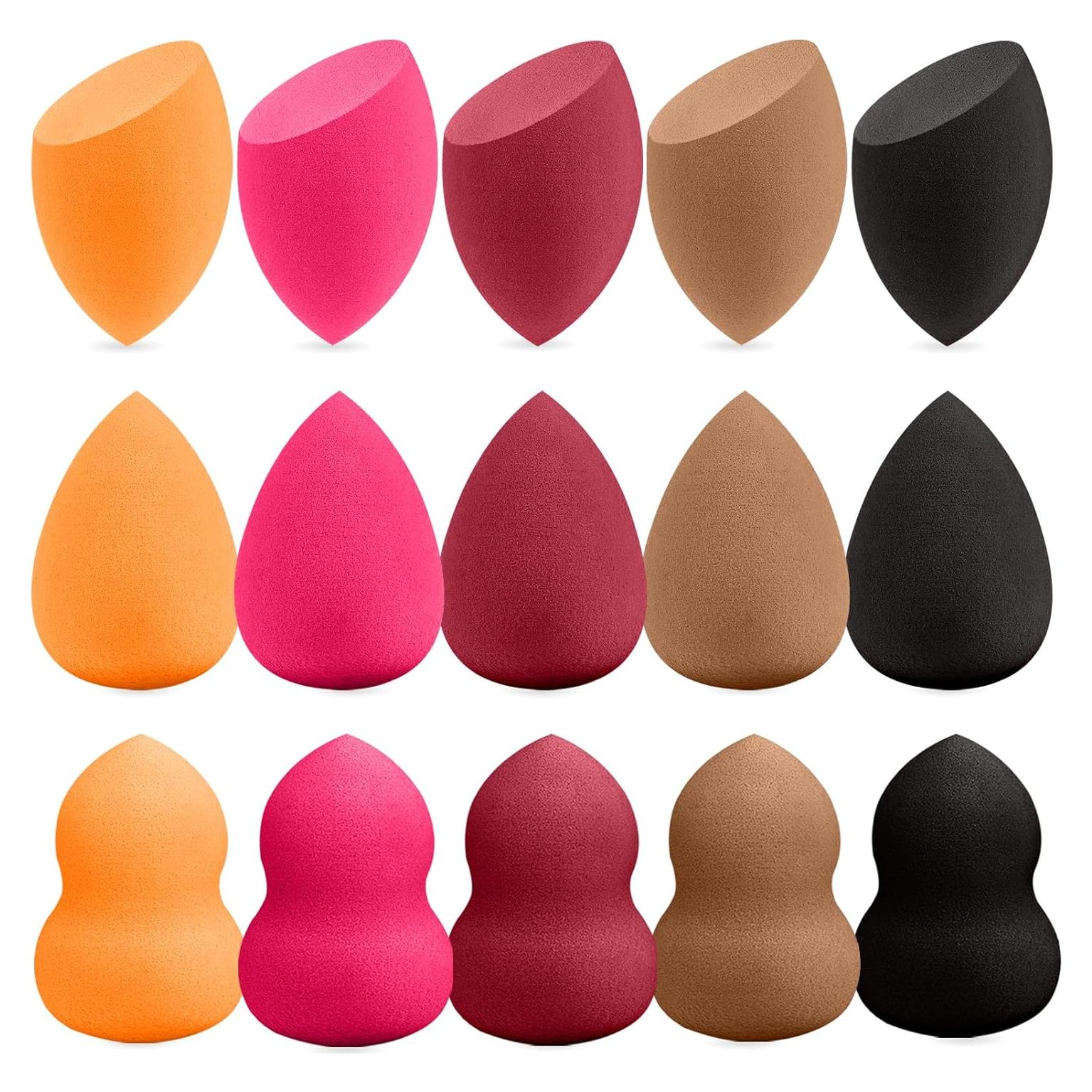 Juego de 15 Esponjas de Maquillaje QSdywlyd Multicolor Reutilizables