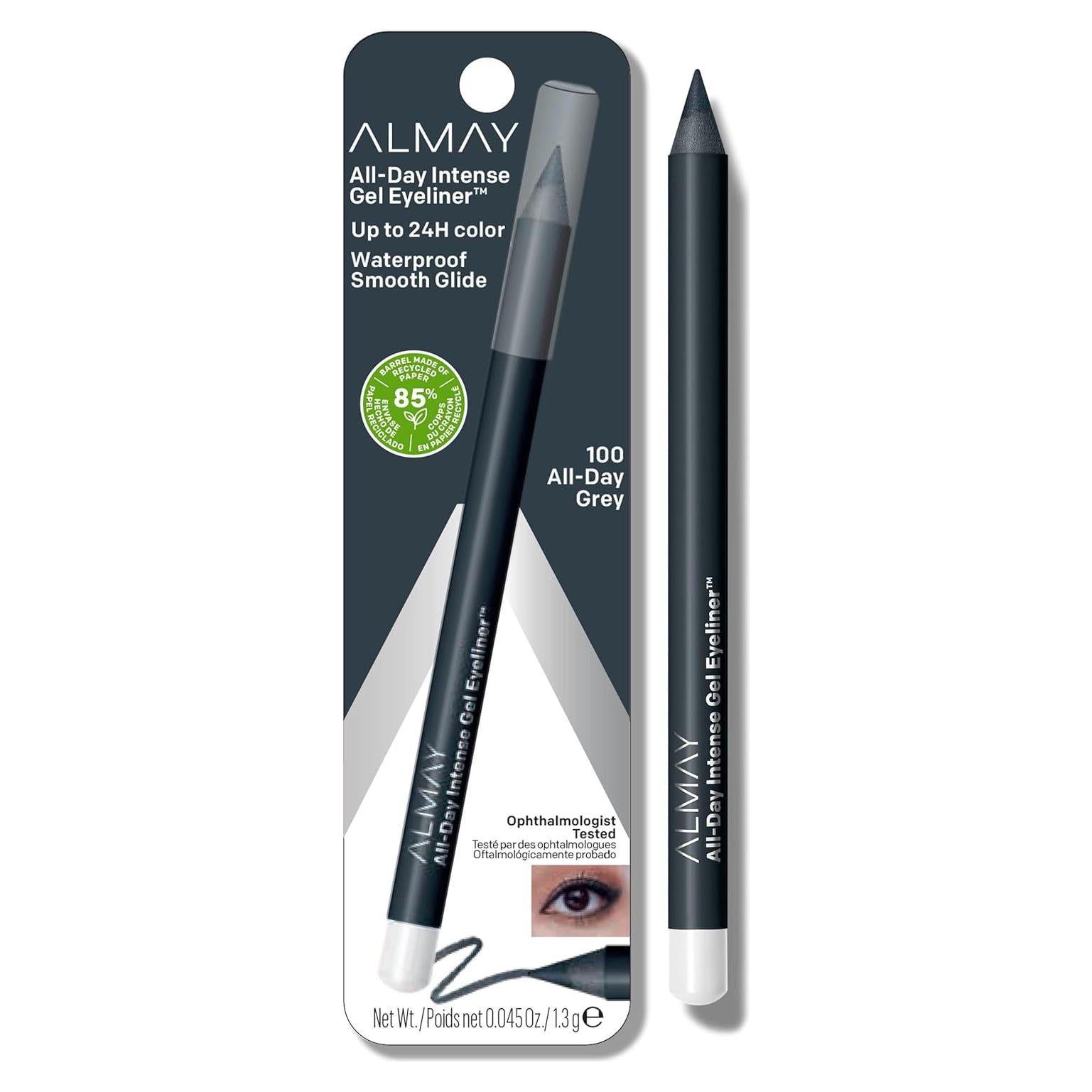 Delineador Gel Almay 100 Gris Todo el Día, 1.27 g, Impermeable