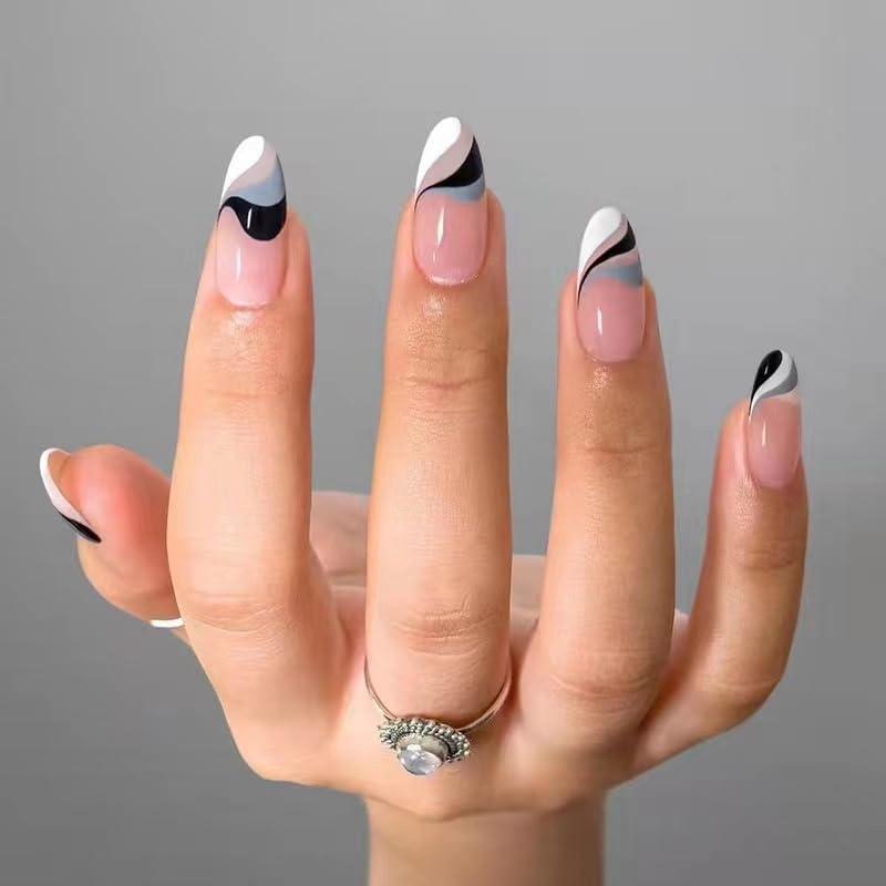 6 Paquetes Uñas Postizas Francesas SPLOCUDU 144 Pcs