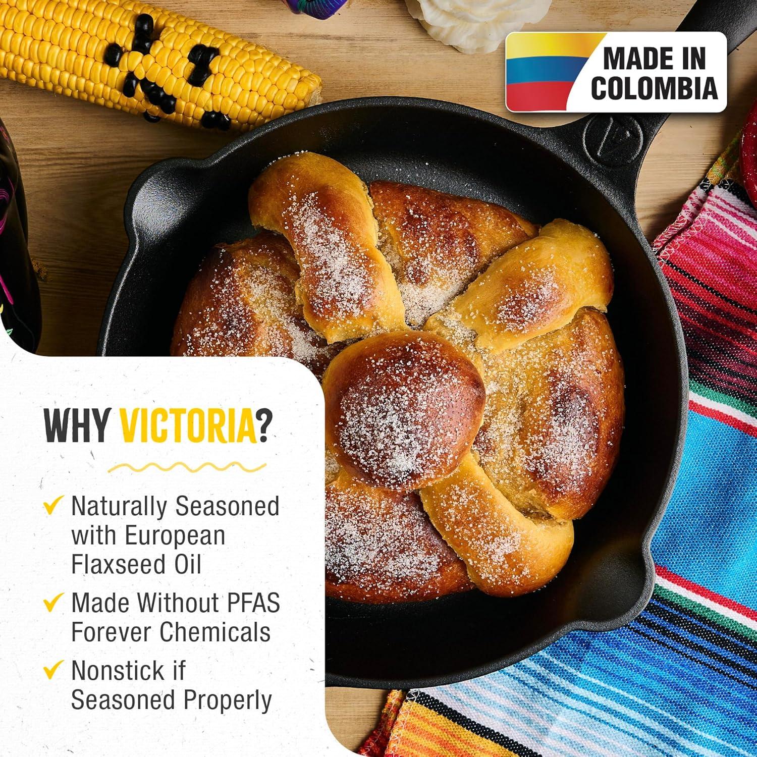 Sartén de Hierro Fundido Victoria 25 cm Catrina Día de Muertos