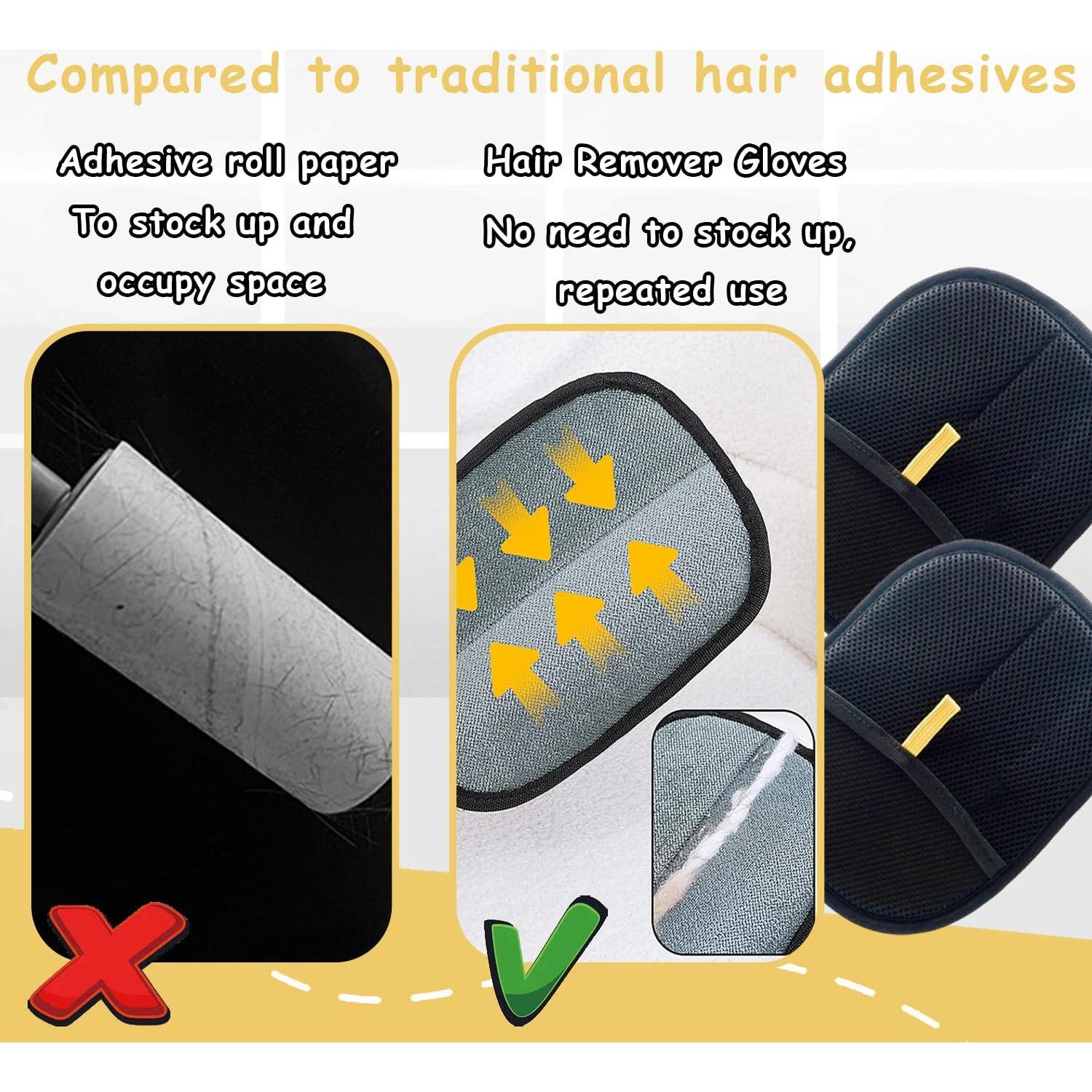 Guantes Electroestáticos Nesgther para Remover Pelo de Mascotas 2Pcs