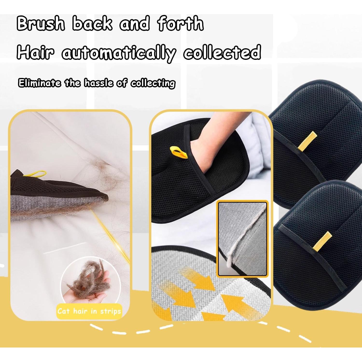 Guantes Electroestáticos Nesgther para Remover Pelo de Mascotas 2Pcs