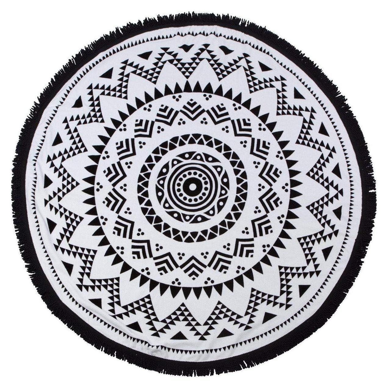 Toalla de Playa Redonda SwimZip 150 cm Algodón Velour