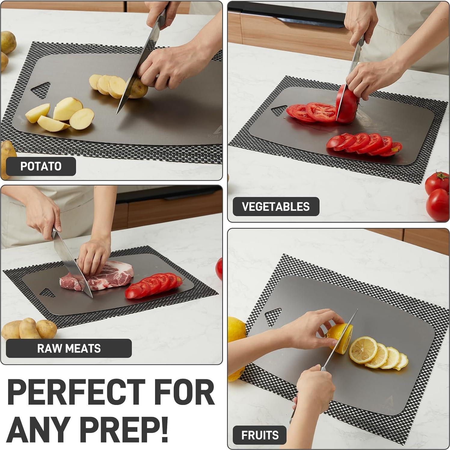 Tabla de Cortar de Titanio Rod Apex 35.56x25.4cm Antimicrobiana