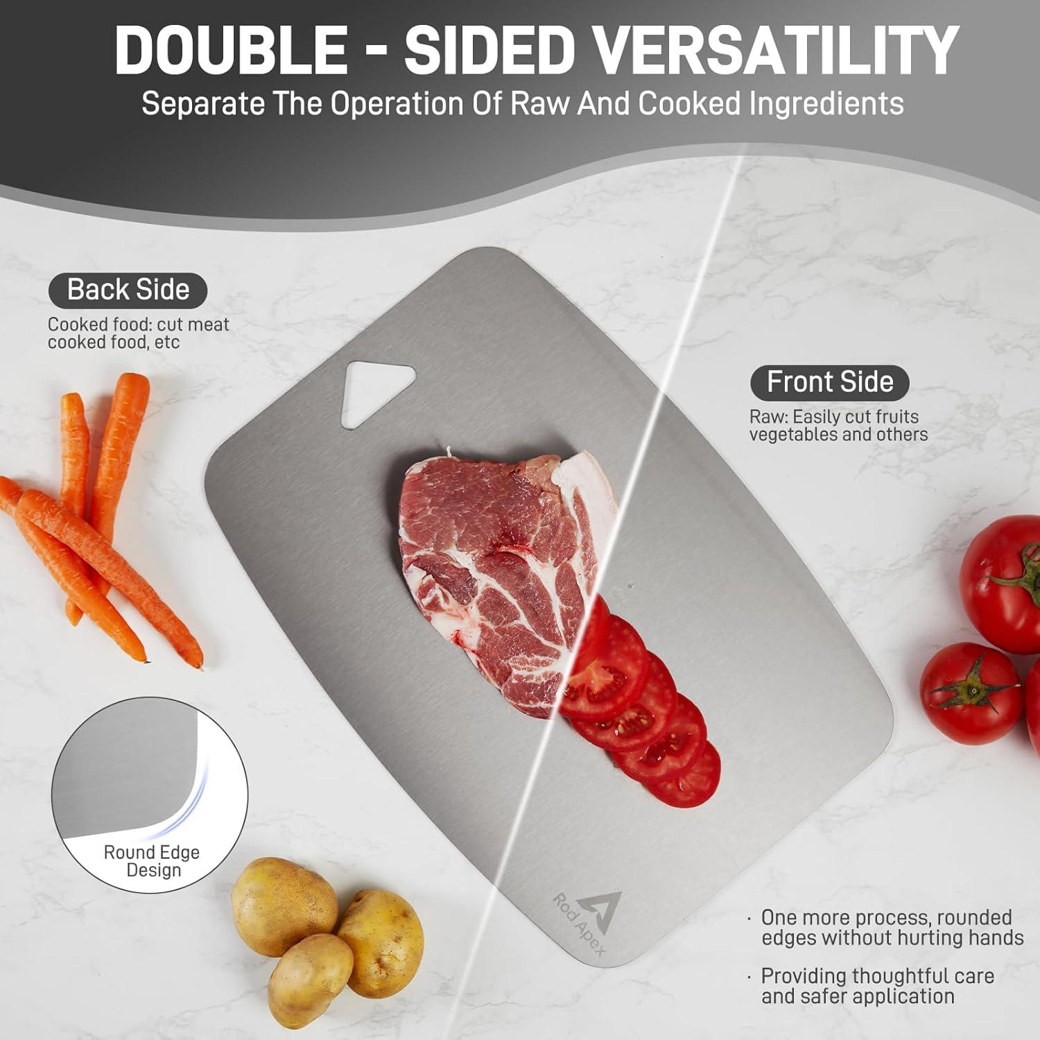 Tabla de Cortar de Titanio Rod Apex 35.56x25.4cm Antimicrobiana