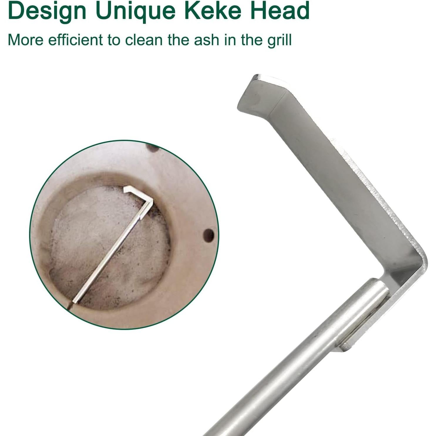 Herramienta de ceniza Quantfire 45.7 cm con tenedor para parrillas