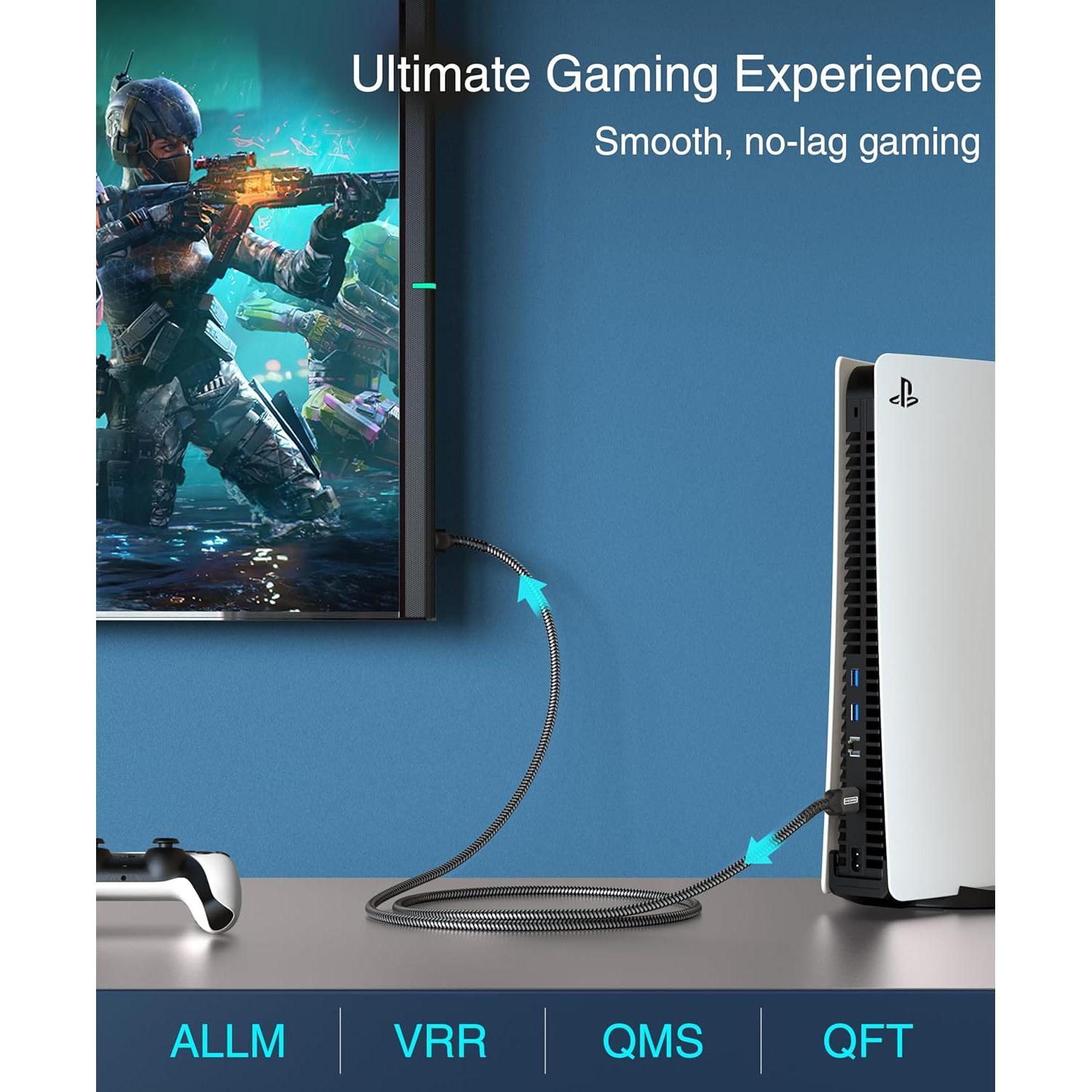 Cable HDMI BlueRigger 8K 0.91m Alta Velocidad 48Gbps