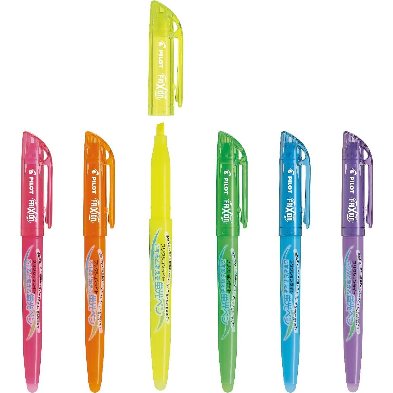 Marcadores Fluorescentes Pilot FriXion Light Set 6 Colores