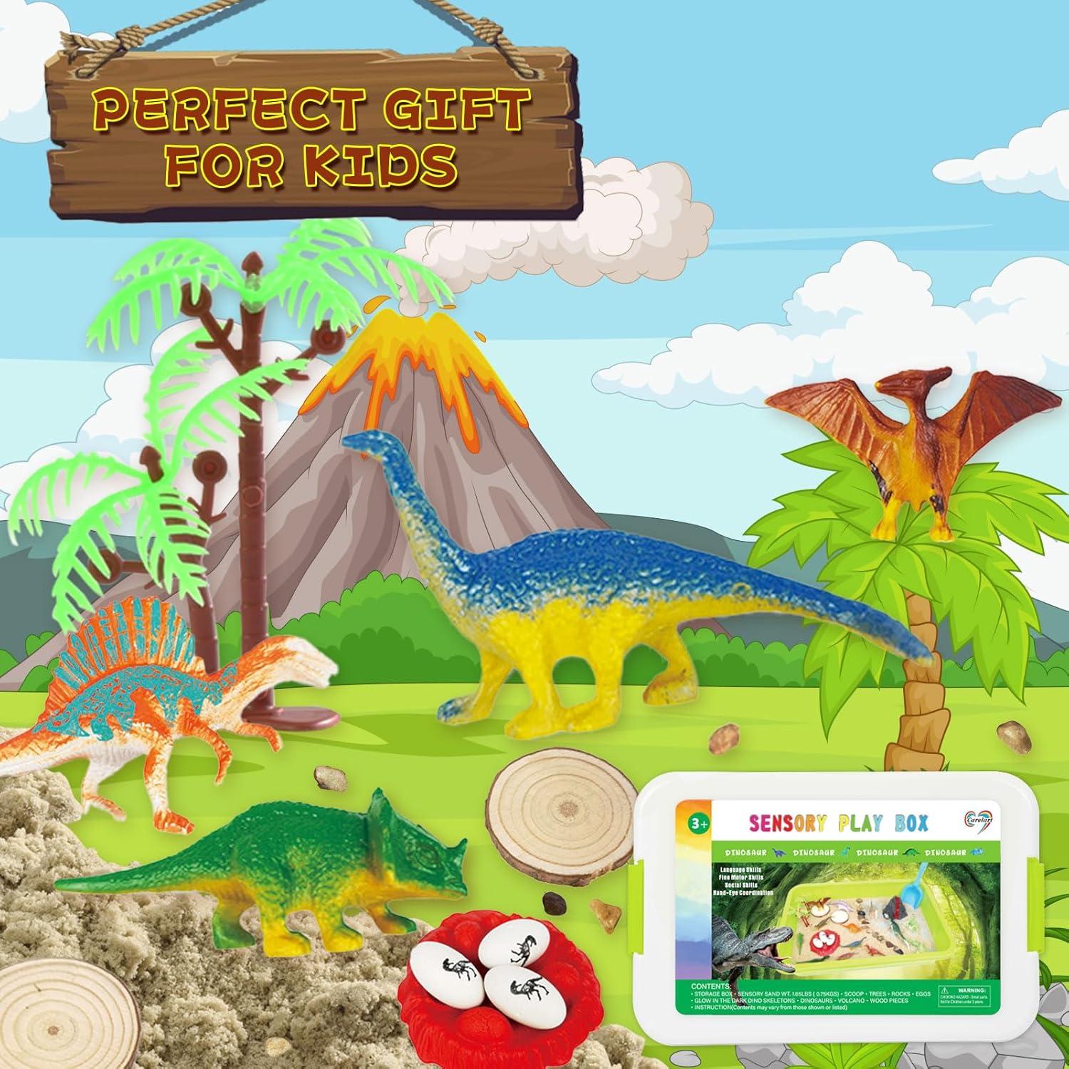 Caja Sensorial de Dinosaurios Carolart 1.25 kg para Niños