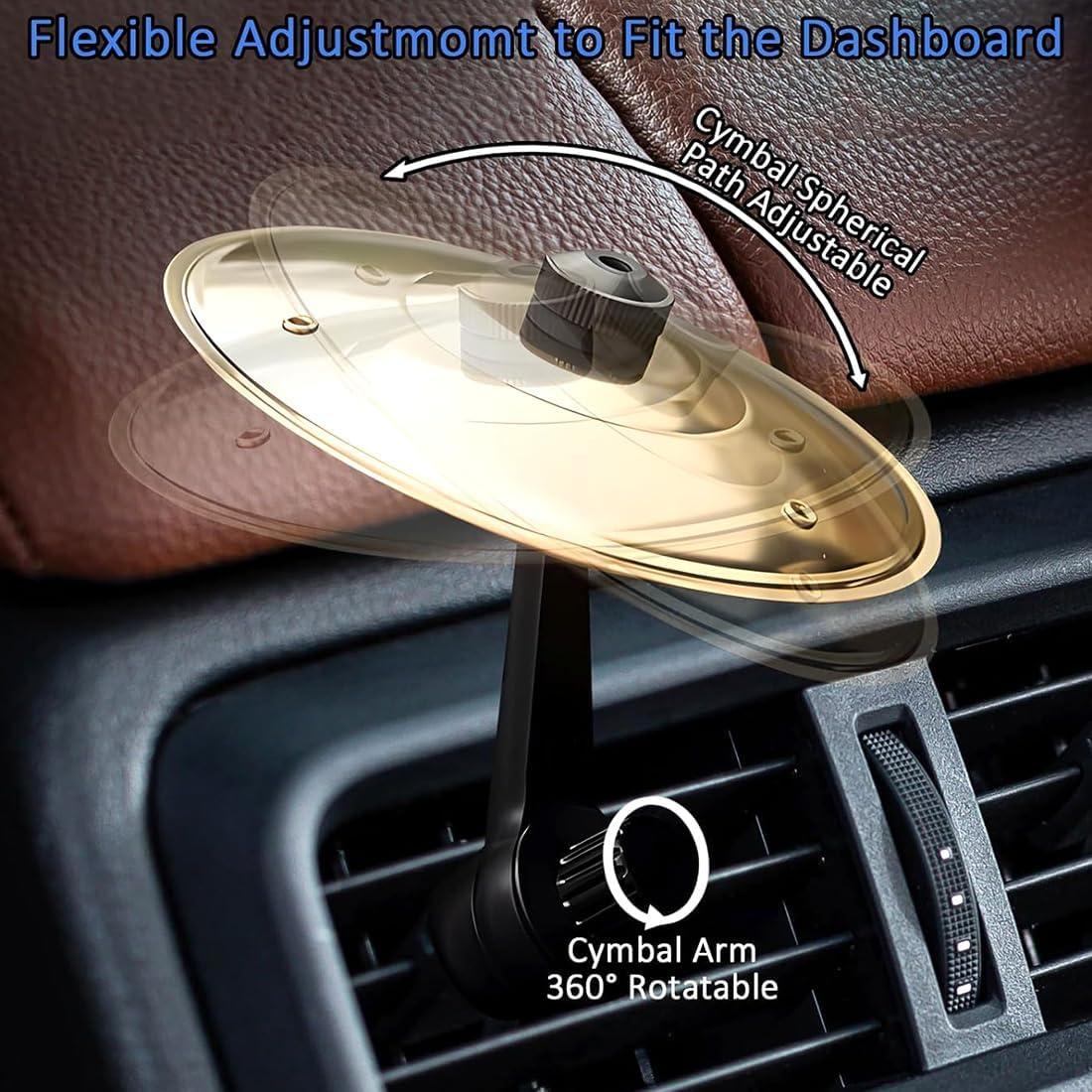 Mini Platillo de Ventilación de Auto ZAGEVIVIN Oro 13.5cm