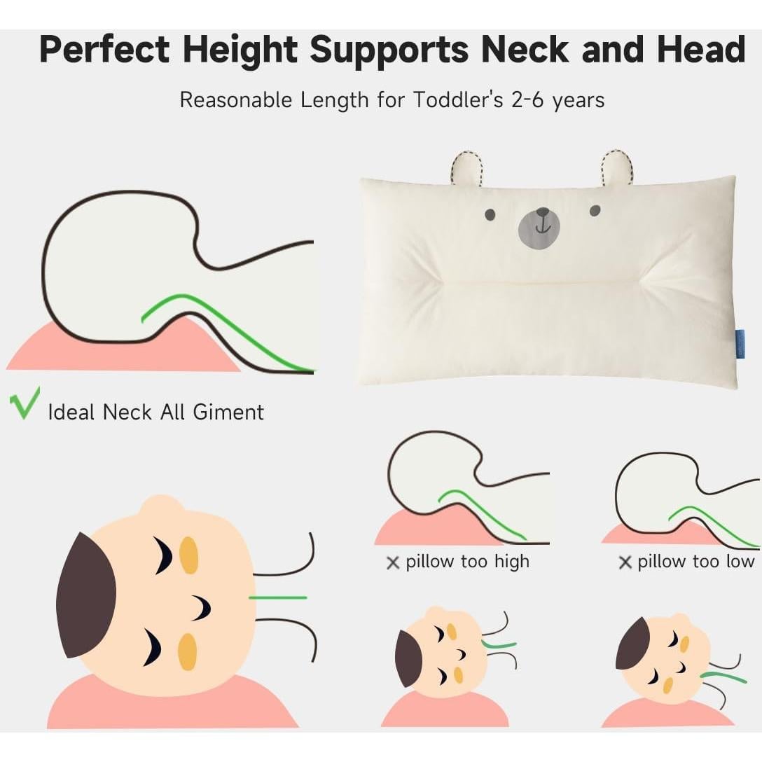 Almohada para Niños Choc Chick Oso 50x30 cm Hipoalergénica