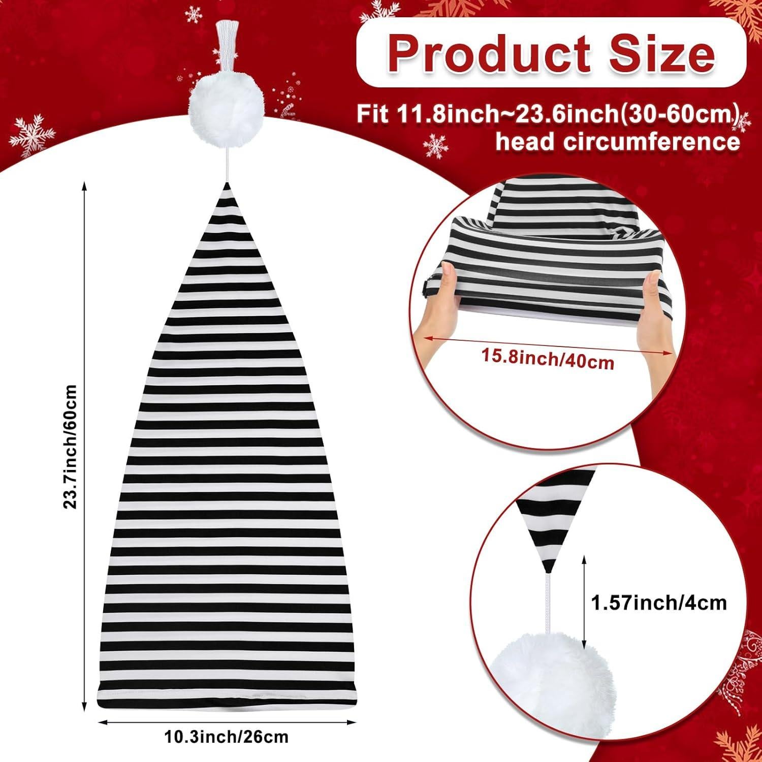 Gorro de Dormir Ajustable Eurzom para Hombre - 2 Pcs Rayas