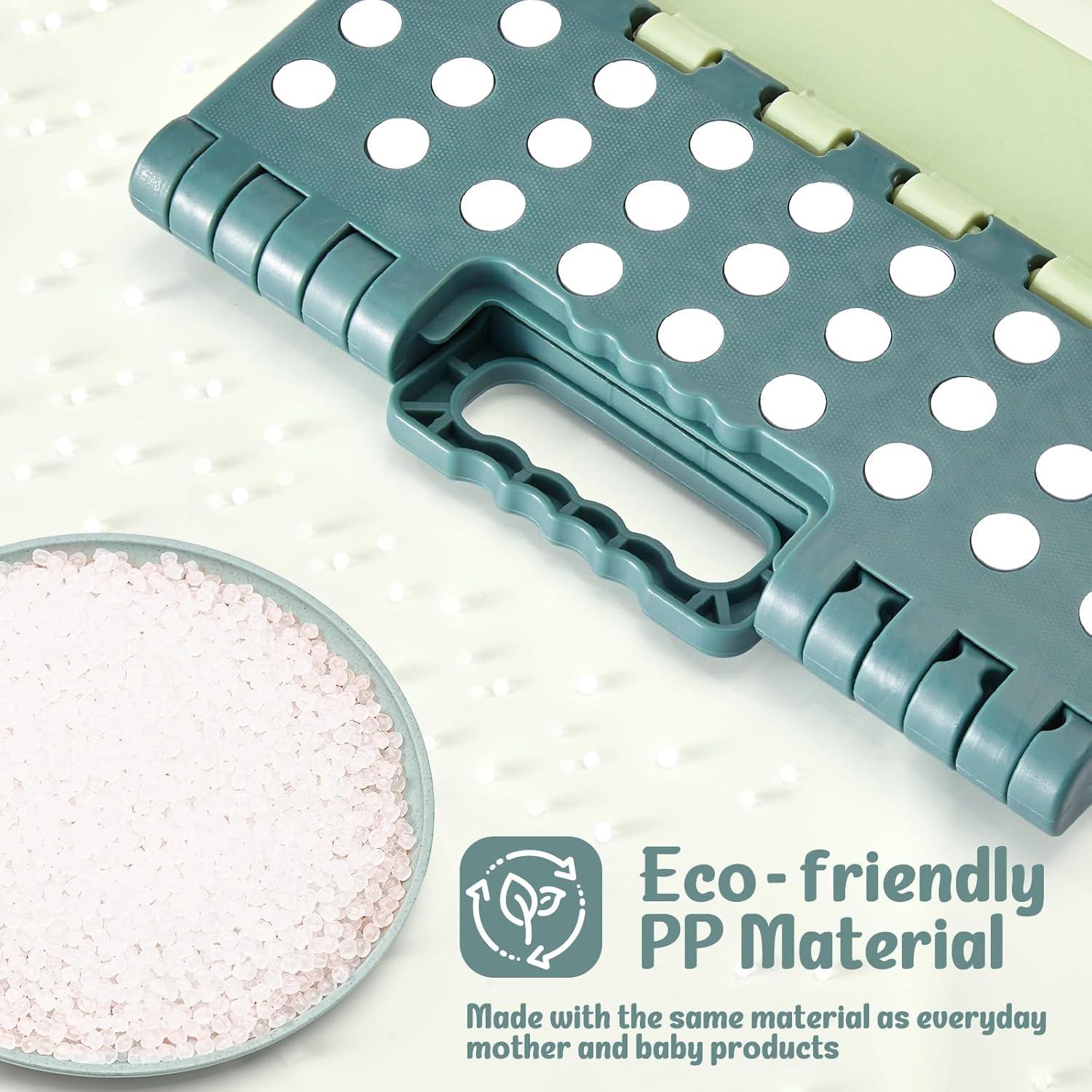 Taburete Plegable ACSTEP 9 Pulgadas Bicolor Verde 300 kg